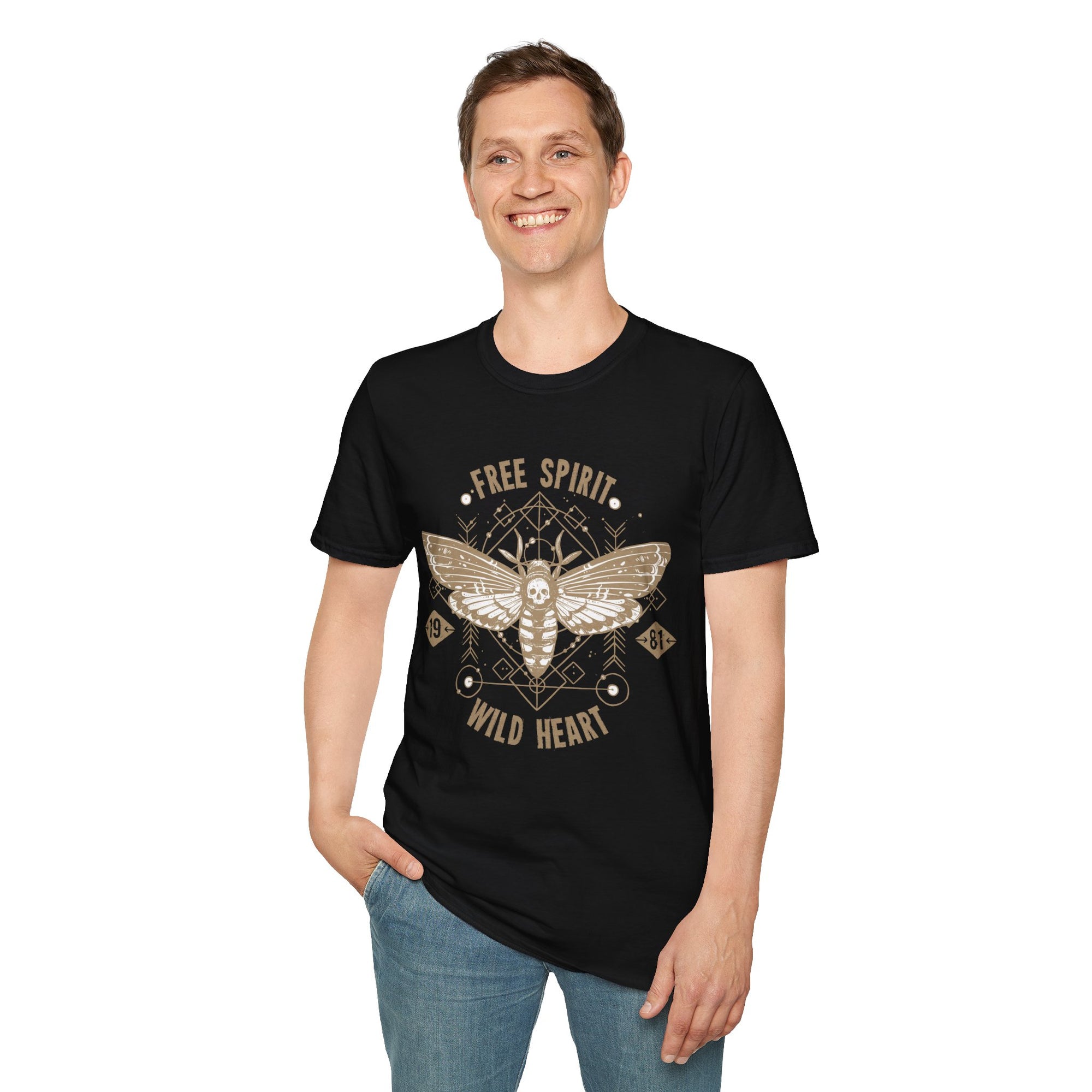 Free Spirit Wild Heart Unisex T-Shirt, Boho Graphic Tee, Nature Lover Shirt, Gift for Adventurers, Casual Wear, Everyday Comfort