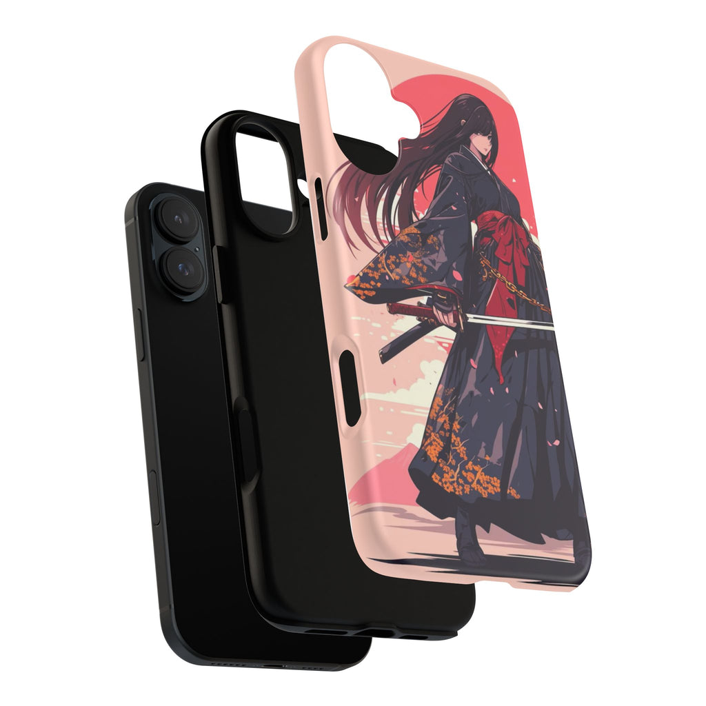 Stylish Phone Case with Warrior Design, Tough Phone Cover for Anime Lovers, Gift for Gamers, Cute Phone Accessories, Unique Tech Gifts