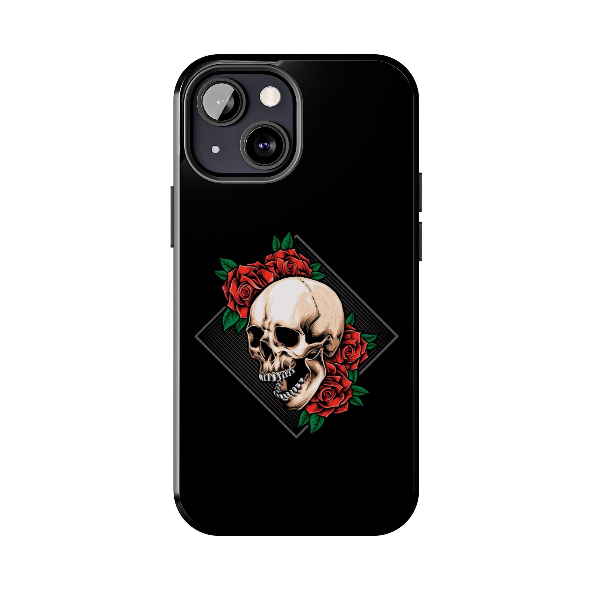 Tough Phone Cases with Skull and Roses Design | Edgy Protection, iPhone & Android Covers, Gothic Gifts, Unique Phone Accessories