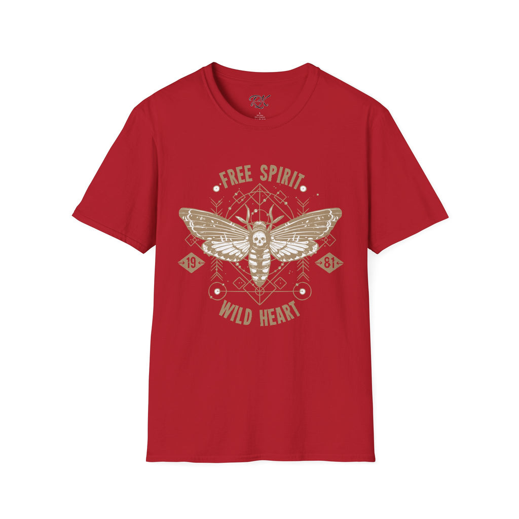 Free Spirit Wild Heart Unisex T-Shirt, Boho Graphic Tee, Nature Lover Shirt, Gift for Adventurers, Casual Wear, Everyday Comfort