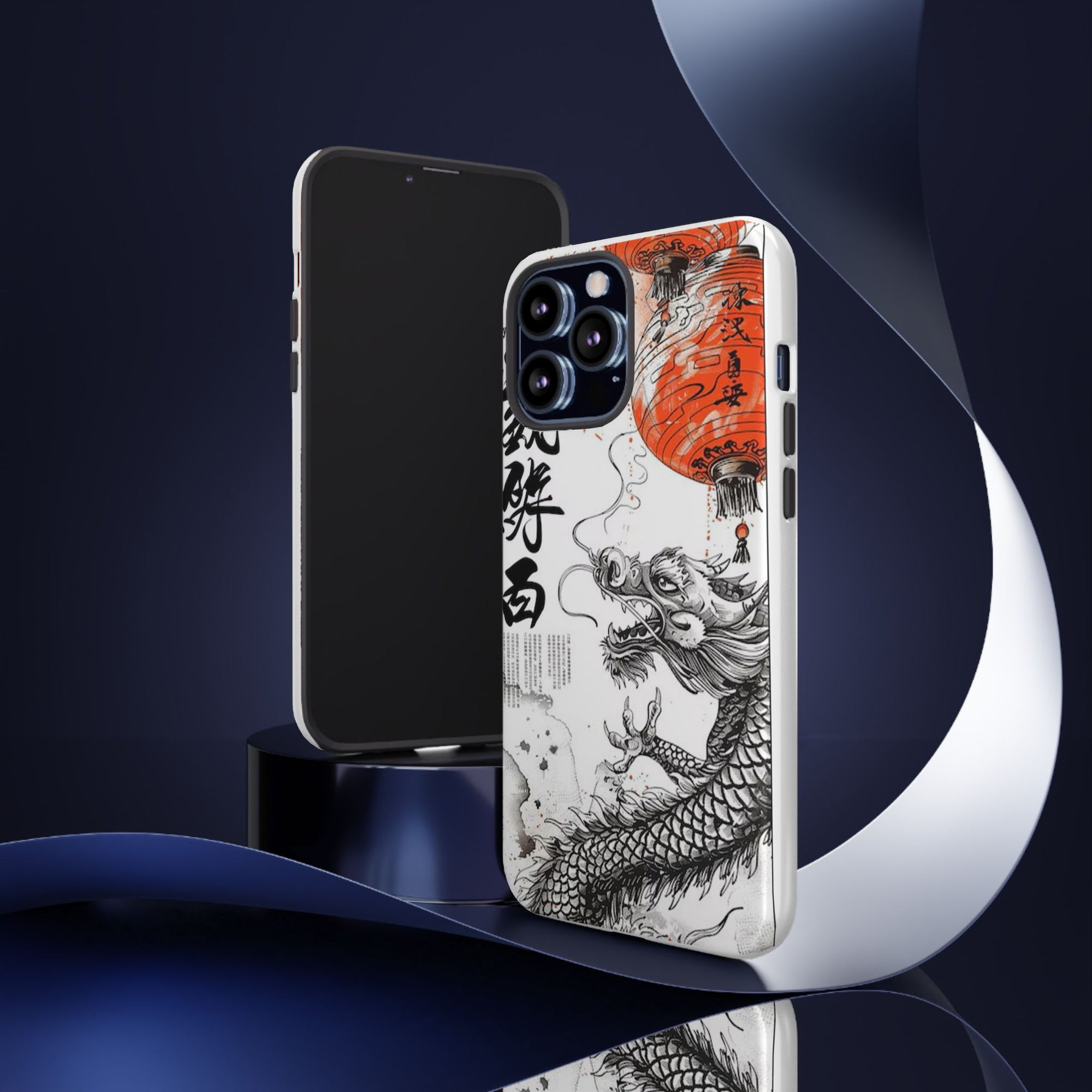Dragon Design Phone Case, Tough Cases with Chinese Art for Unique Style, Gift for Art Lovers, Phone Protection, Trendy Accessories