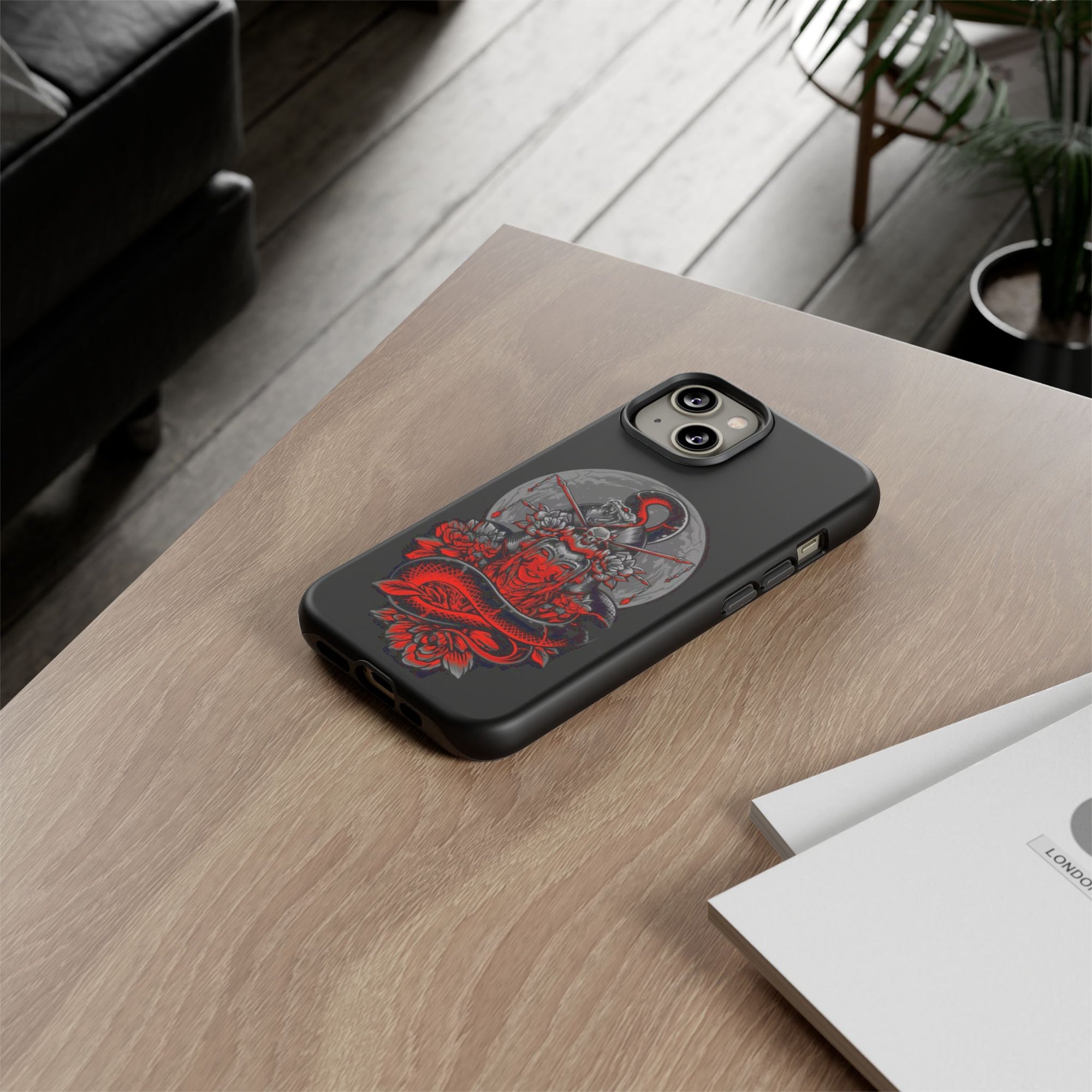 Tough Cases for iPhone, Dragon & Warrior Design, Durable Phone Protection, Perfect Gift for Tech Lovers, Unique Gifting