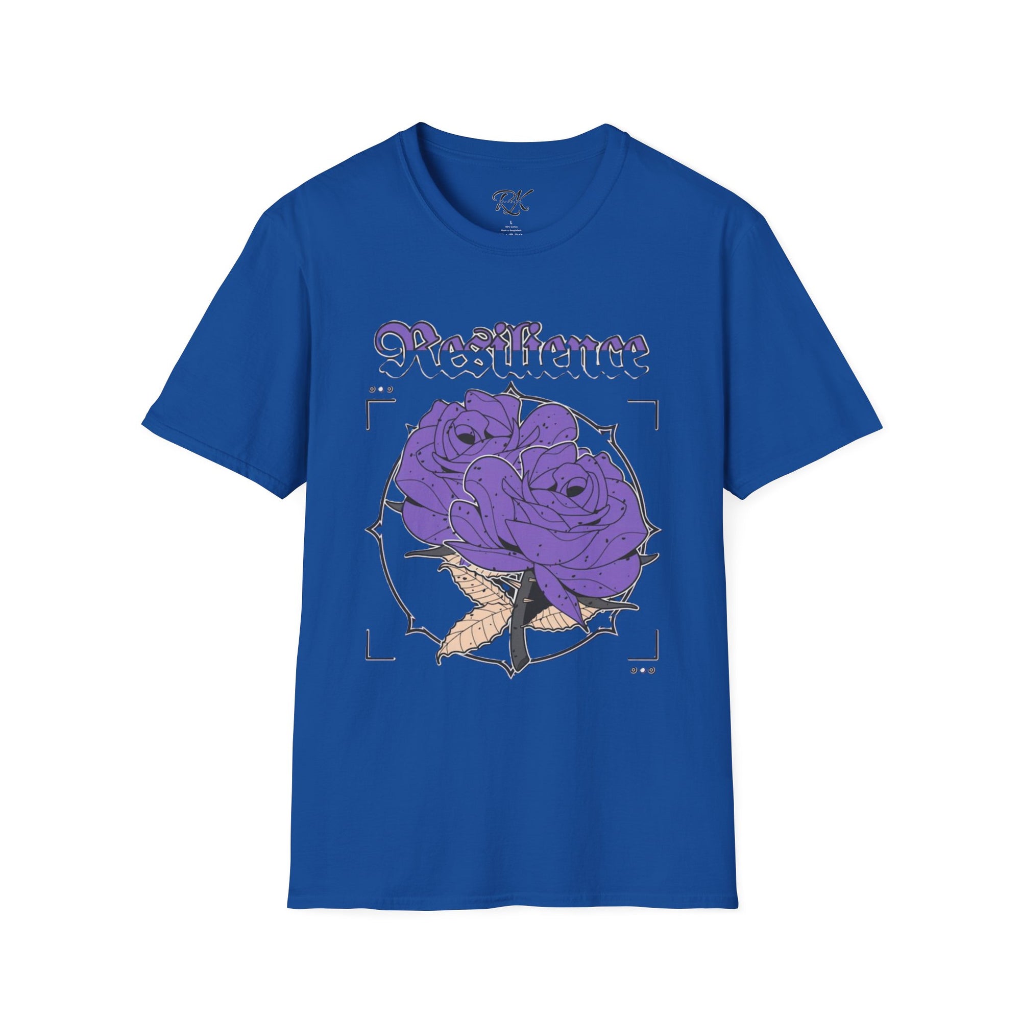 Purple Rose Graphic T-Shirt, Soft Stylish Tee, Unisex Floral Apparel, Gift for Her, Spring Outfit Idea, Vintage Aesthetic Top