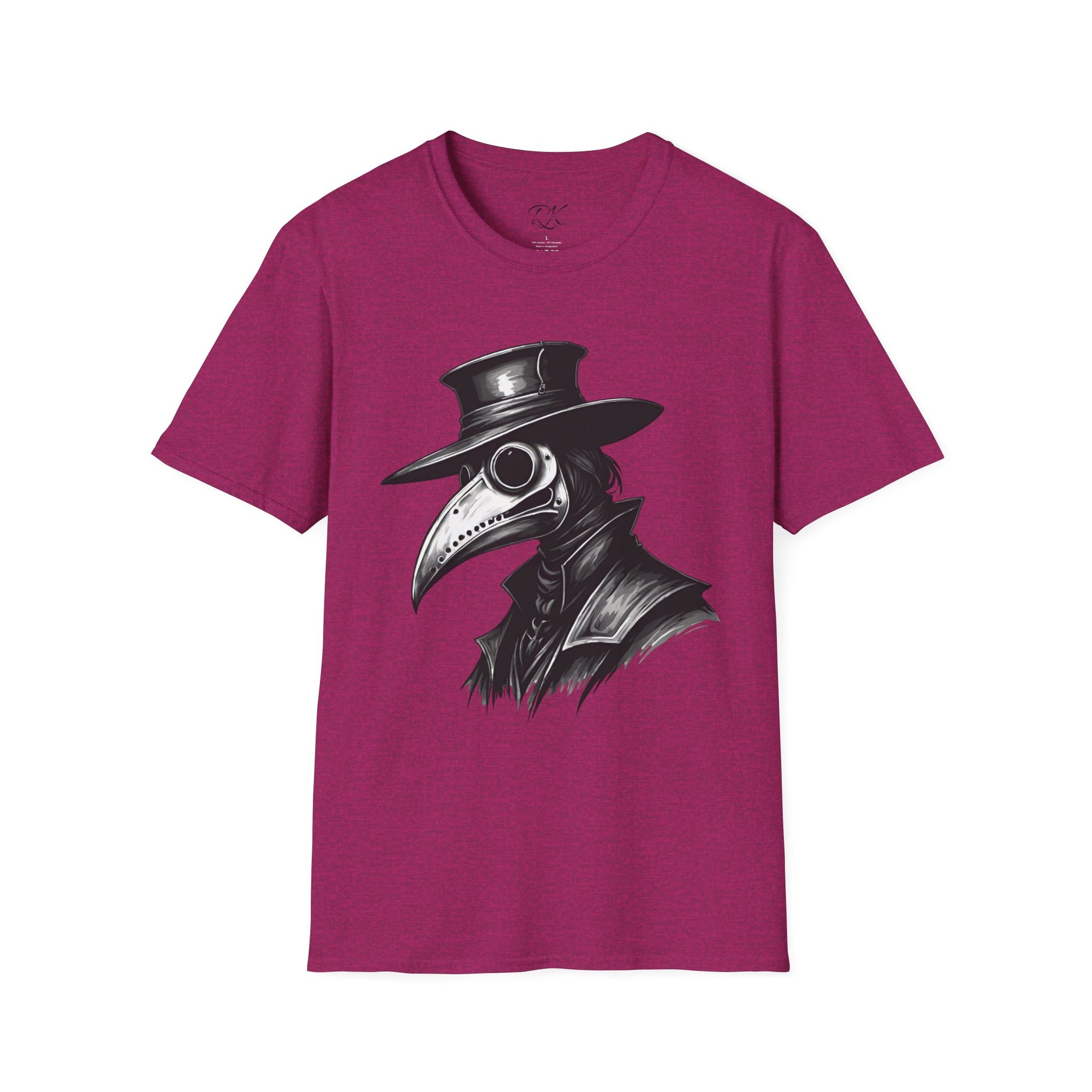 Vintage Plague Doctor Unisex T-Shirt, Unique Graphic Tee, Halloween Costume, Gift for Horror Lovers, Casual Wear, Statement Shirt