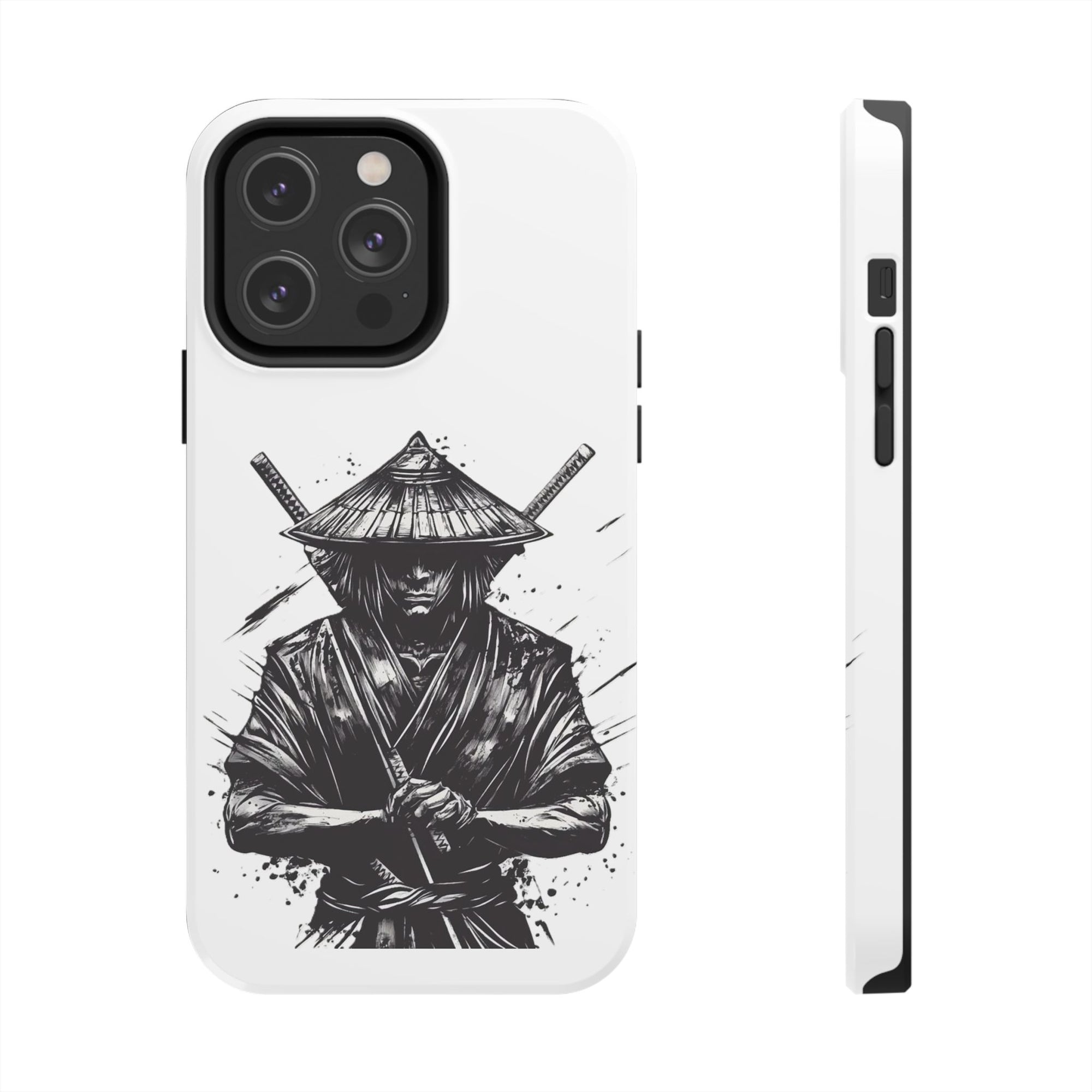 Samurai Tough Phone Cases, Rugged Smartphone Accessories, Durable Covers for Men, Unique Gifts for Him, Japanese Warrior Design