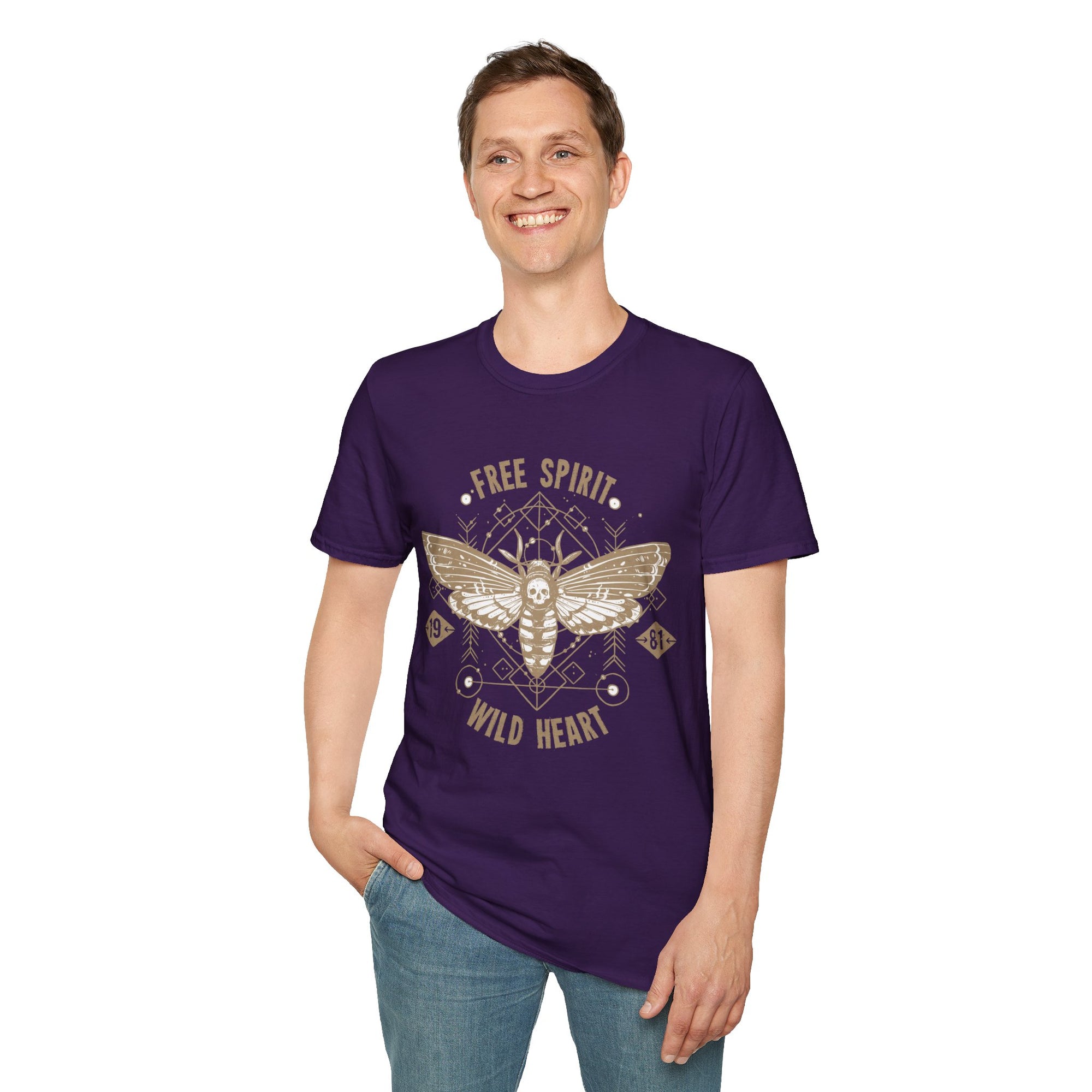 Free Spirit Wild Heart Unisex T-Shirt, Boho Graphic Tee, Nature Lover Shirt, Gift for Adventurers, Casual Wear, Everyday Comfort