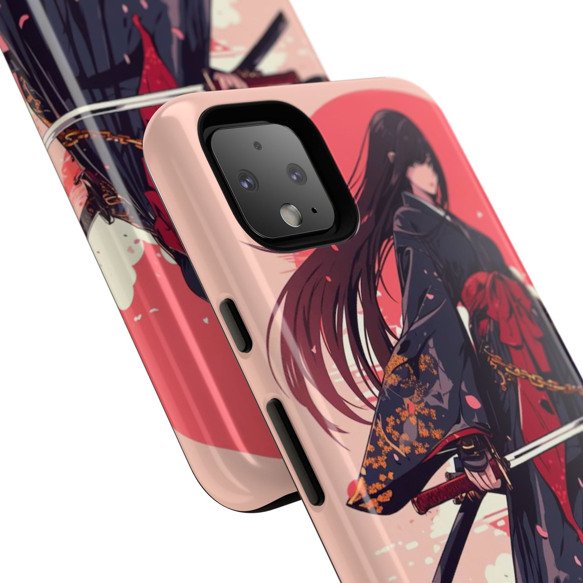 Stylish Phone Case with Warrior Design, Tough Phone Cover for Anime Lovers, Gift for Gamers, Cute Phone Accessories, Unique Tech Gifts