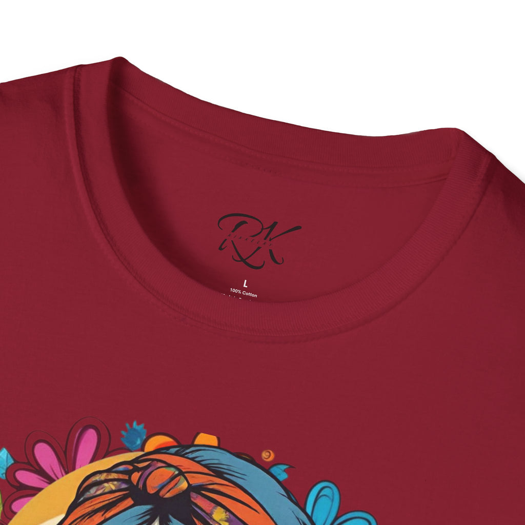 Bohemian Floral T-Shirt, Hippie Shirt, Peace Sign Tee, Gift for Festival Lovers, Artistic Apparel, Unisex Graphic Tee