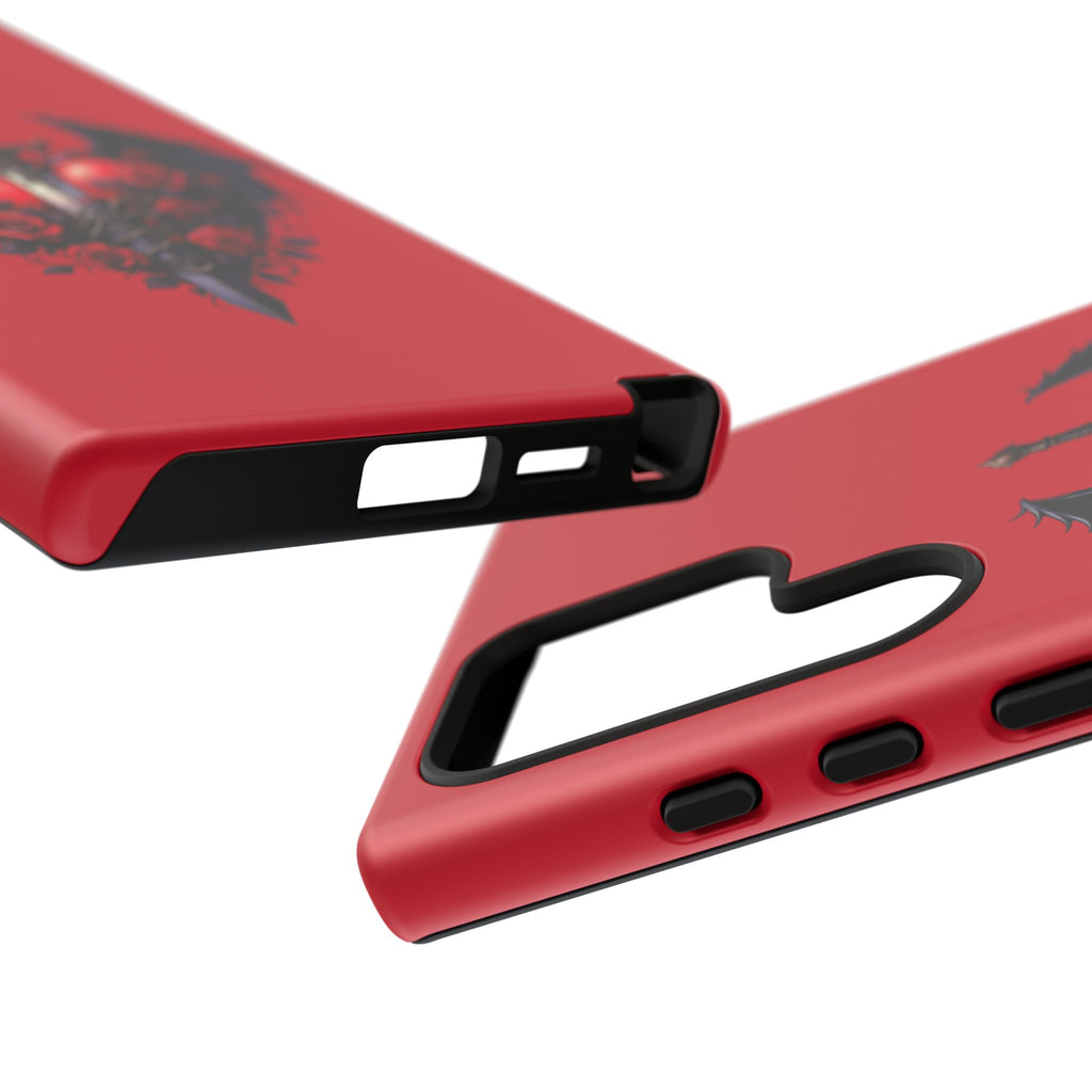 Tough Cases - Gothic Heart Phone Case, Edgy Accessories for Him, Unique Gifts for Her, Valentine's Day, Birthday, Artsy Phone Cover