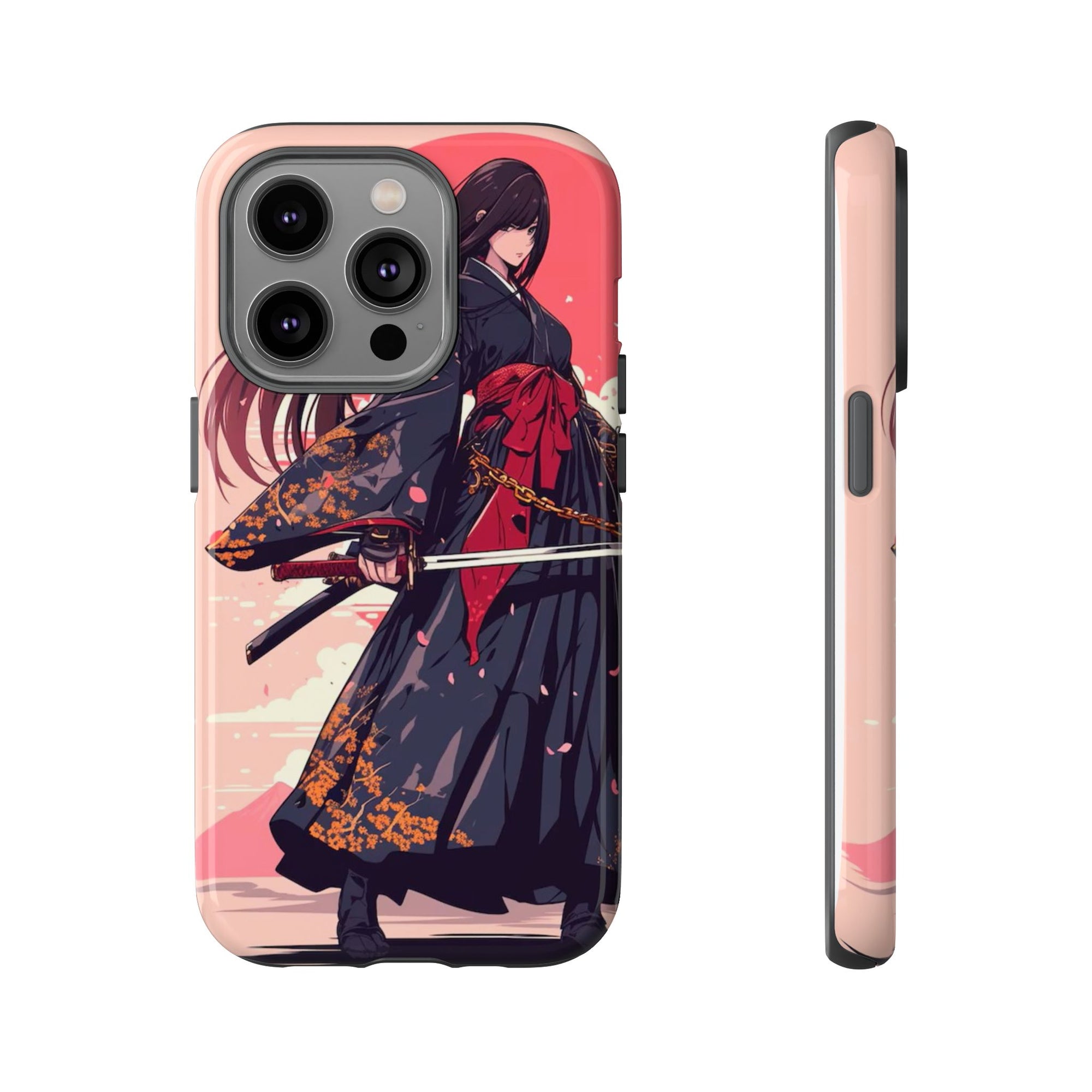 Stylish Phone Case with Warrior Design, Tough Phone Cover for Anime Lovers, Gift for Gamers, Cute Phone Accessories, Unique Tech Gifts