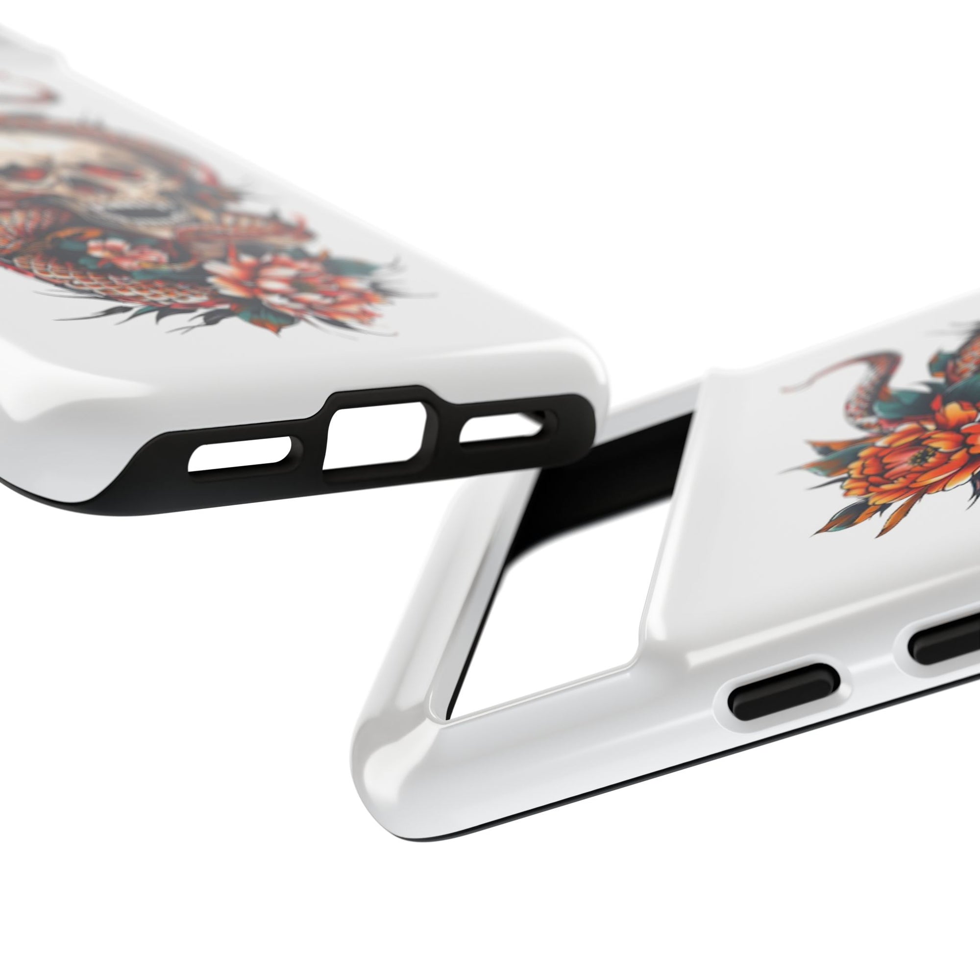 Tough Cases: Skull and Snake Phone Cases, Edgy Accessories, Alternative Fashion, Quirky Gift Ideas, Gothic Style