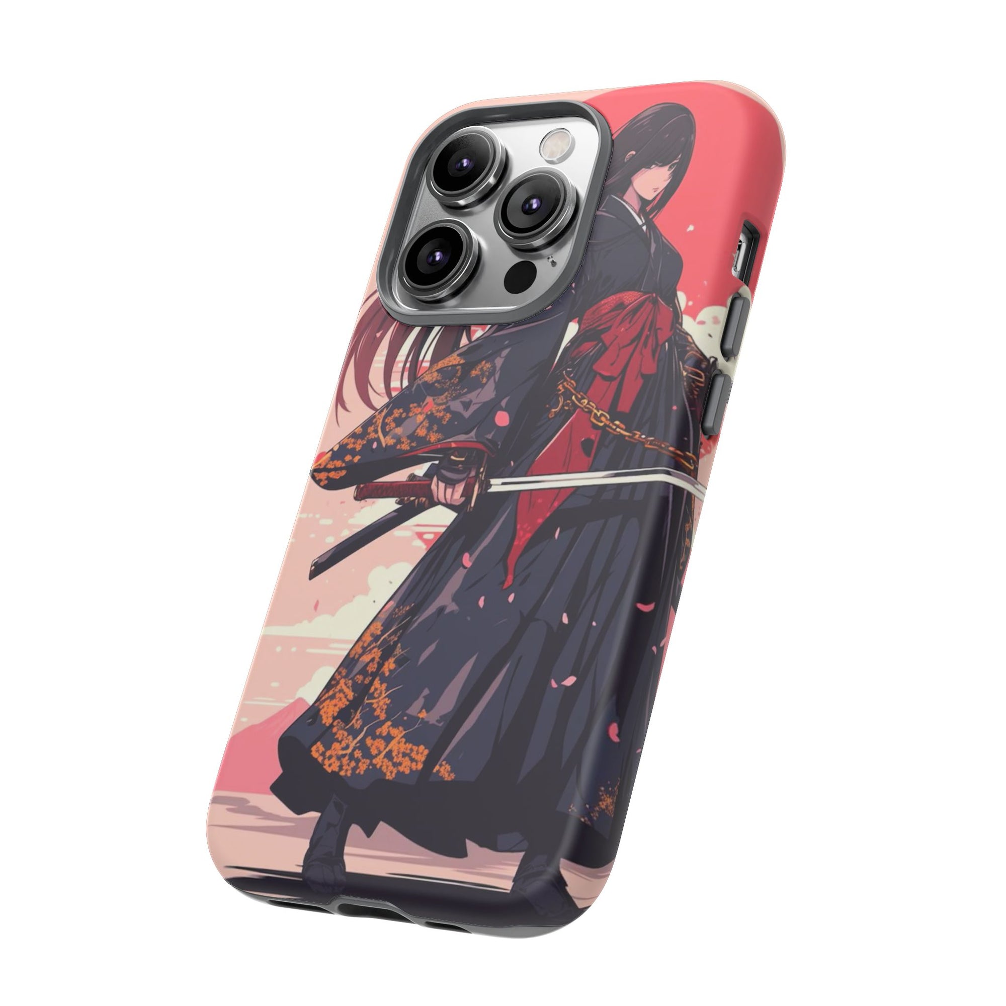 Stylish Phone Case with Warrior Design, Tough Phone Cover for Anime Lovers, Gift for Gamers, Cute Phone Accessories, Unique Tech Gifts