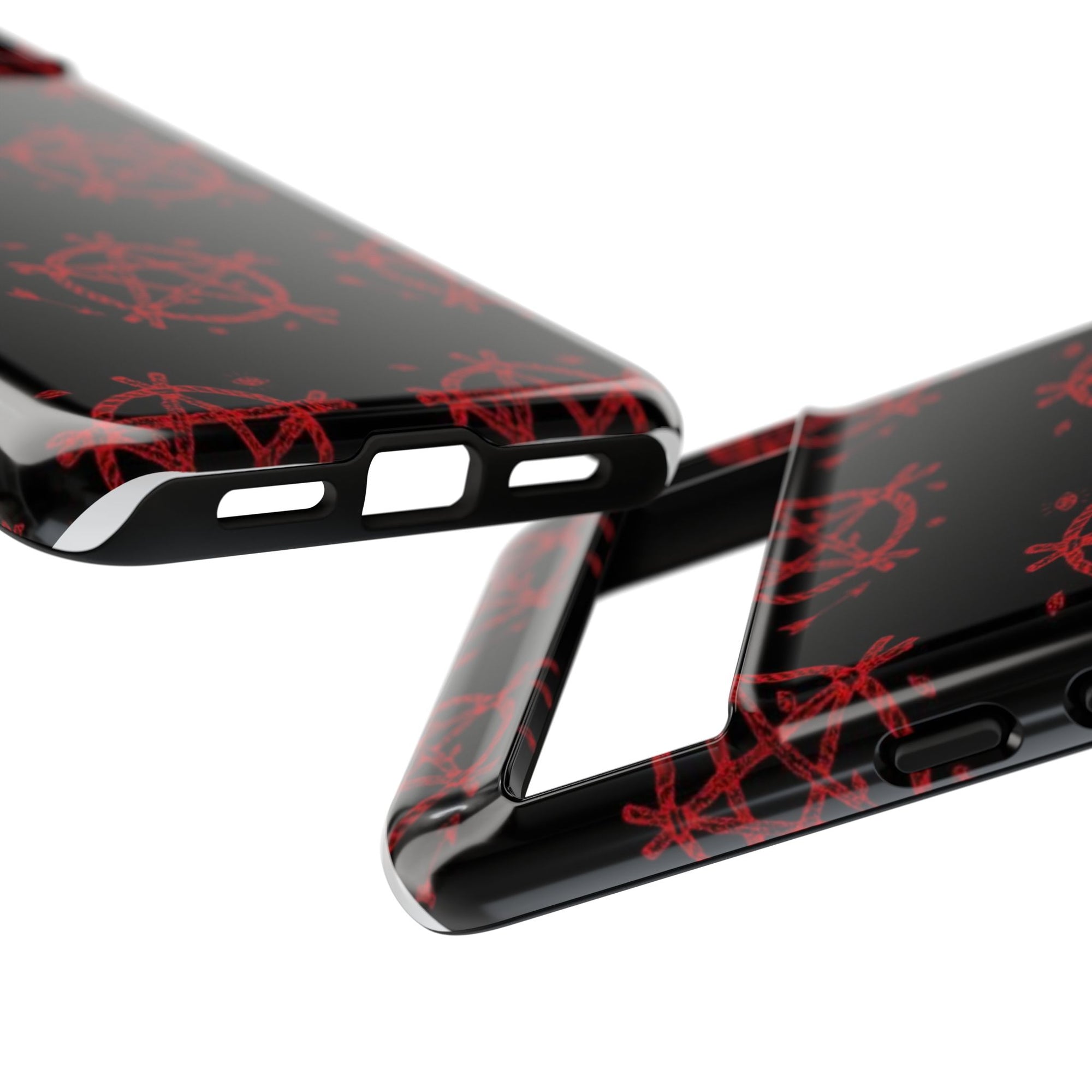 Anarchist iPhone Case, Tough Phone Cover, Punk Style Accessory, Unique Gift for Rebels, Goth Aesthetic Phone Case