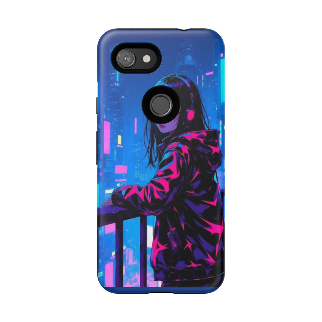 Futuristic Phone Case, Cyberpunk Aesthetic, Tough Phone Cover, Urban Style, Gift for Tech Lovers, Unique Phone Accessories, Streetwear [...]
