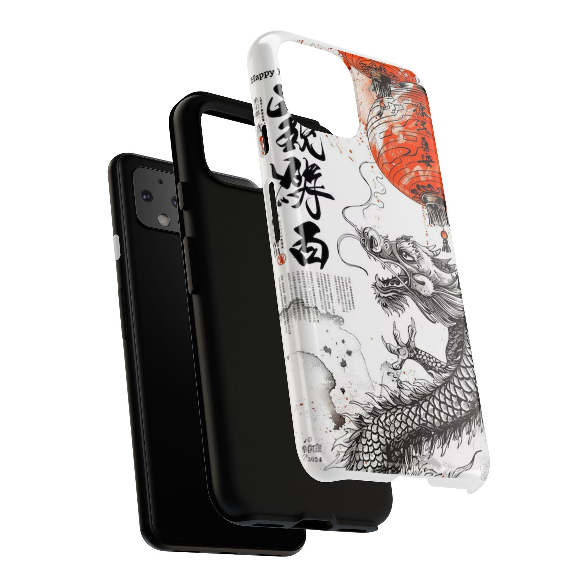 Dragon Design Phone Case, Tough Cases with Chinese Art for Unique Style, Gift for Art Lovers, Phone Protection, Trendy Accessories