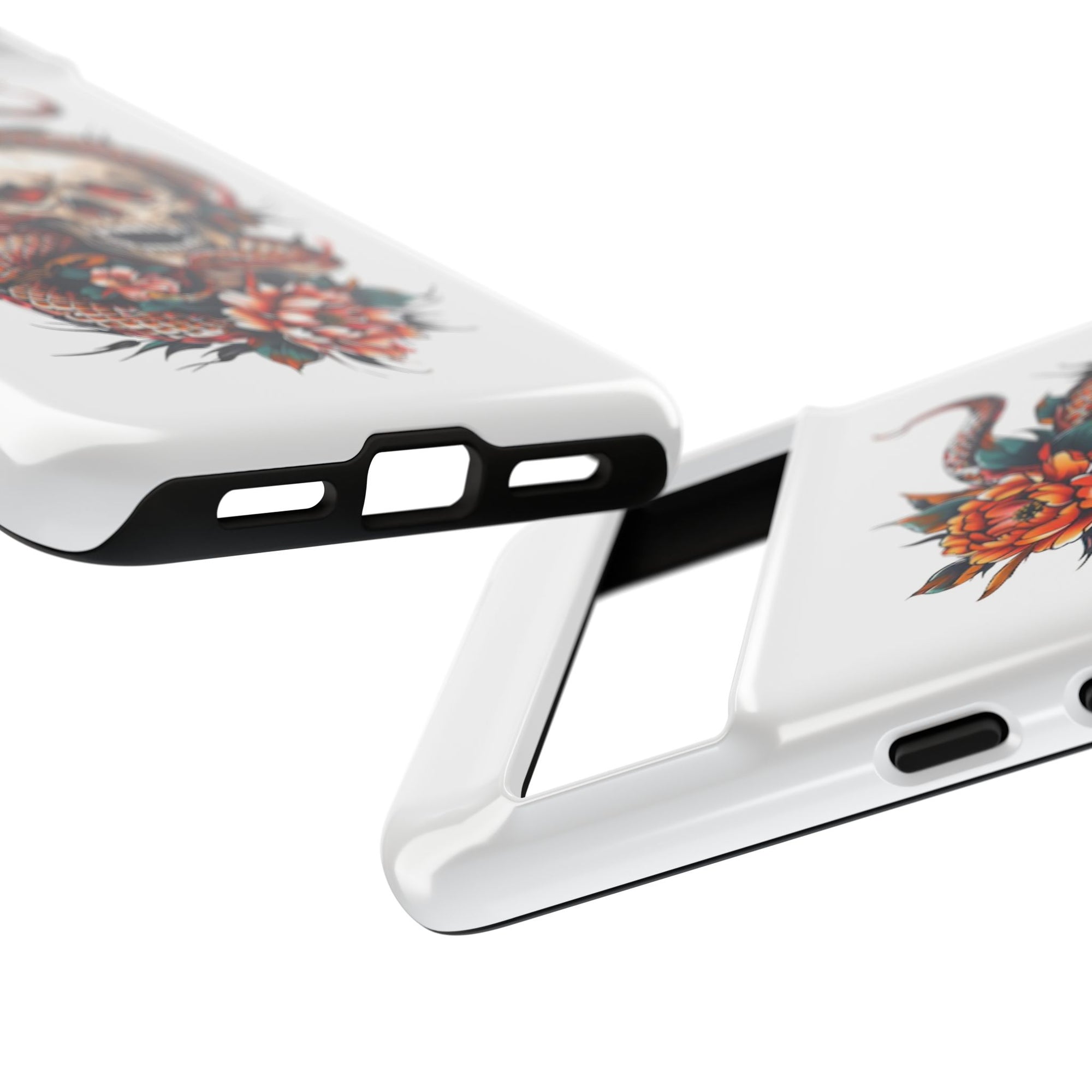 Tough Cases: Skull and Snake Phone Cases, Edgy Accessories, Alternative Fashion, Quirky Gift Ideas, Gothic Style
