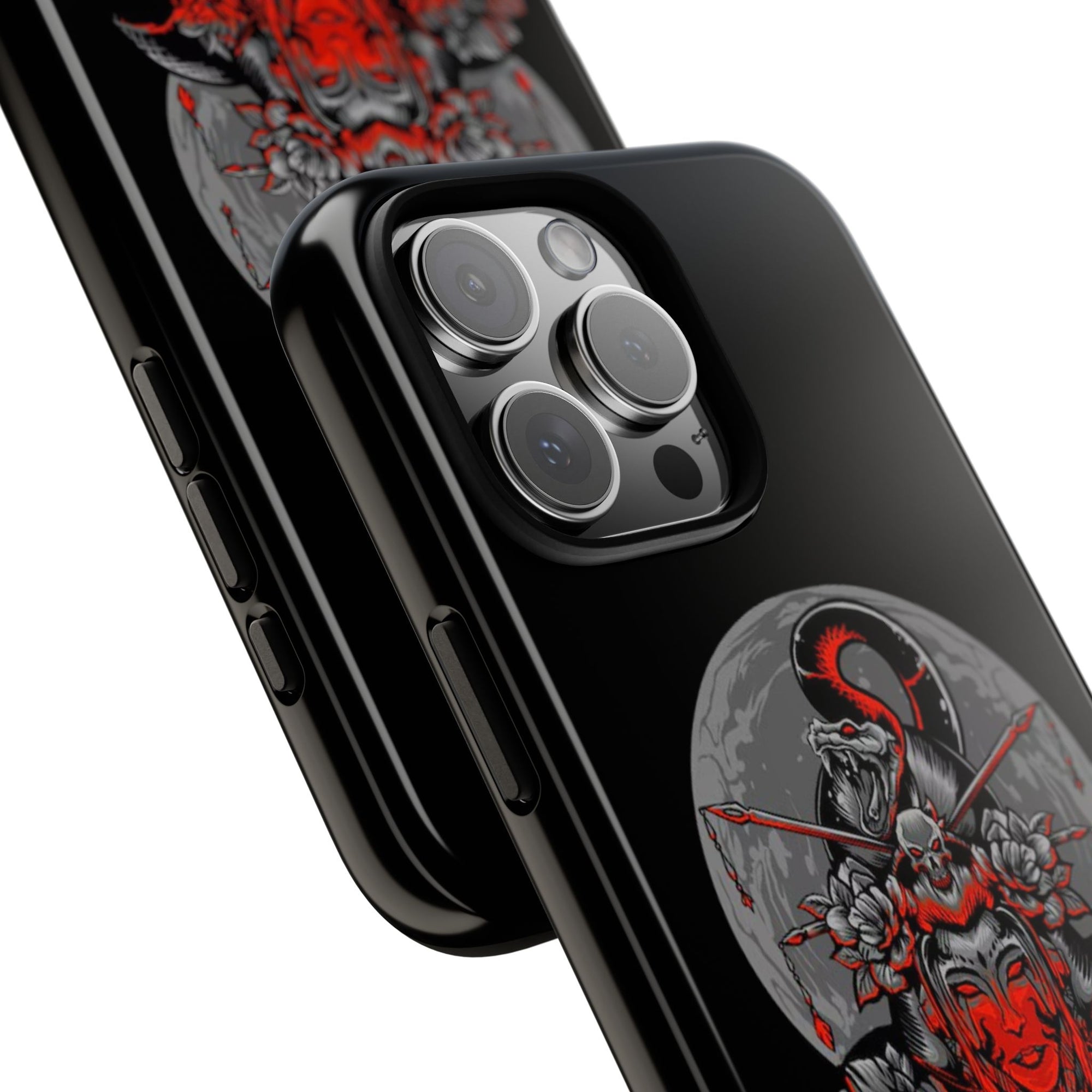Tough Cases for iPhone, Dragon & Warrior Design, Durable Phone Protection, Perfect Gift for Tech Lovers, Unique Gifting