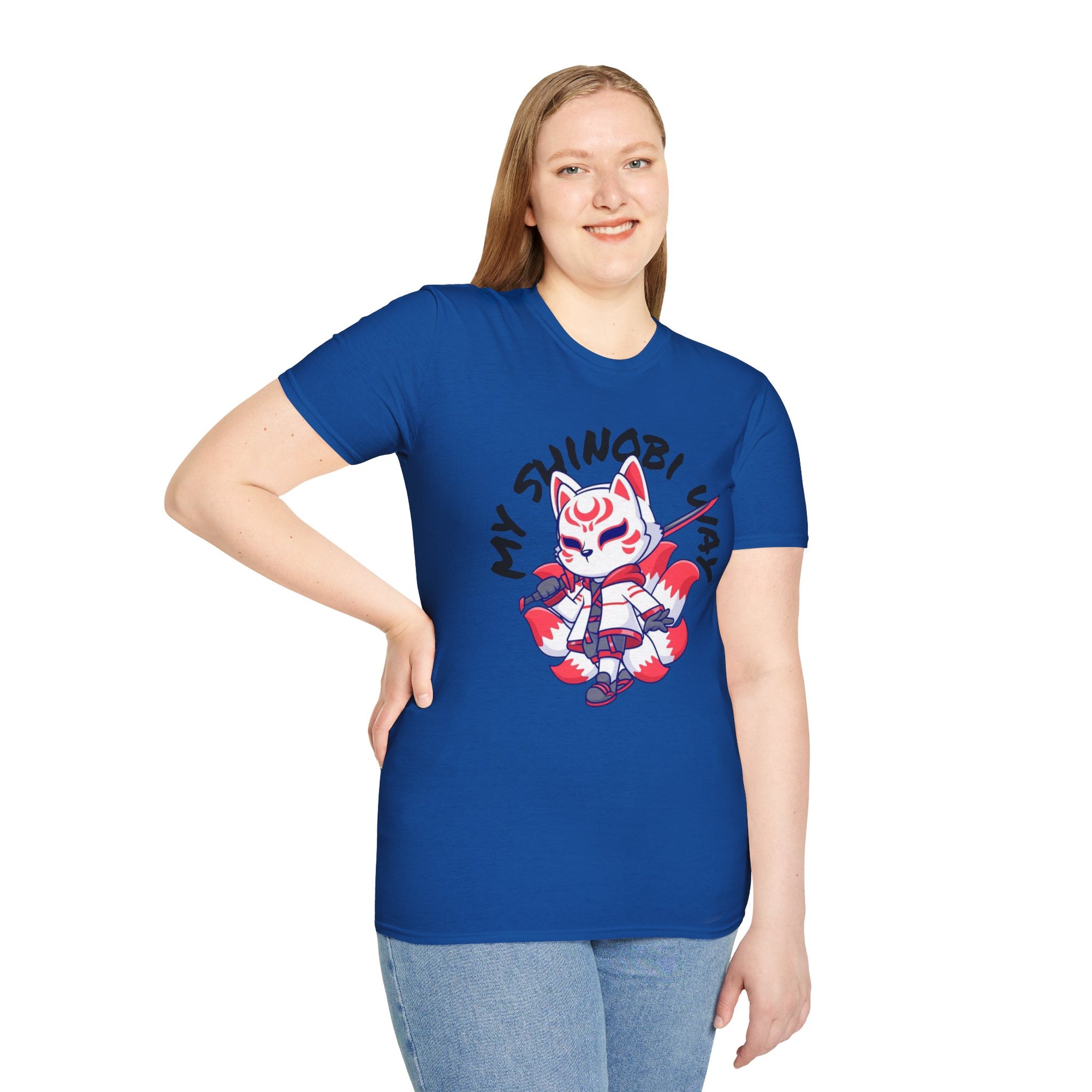 Unisex Anime T-Shirt - 'My Shinobi Pal' Graphic Tee, Comfortable Streetwear, Gift for Anime Lovers, Casual Wear, Stylish Outfit