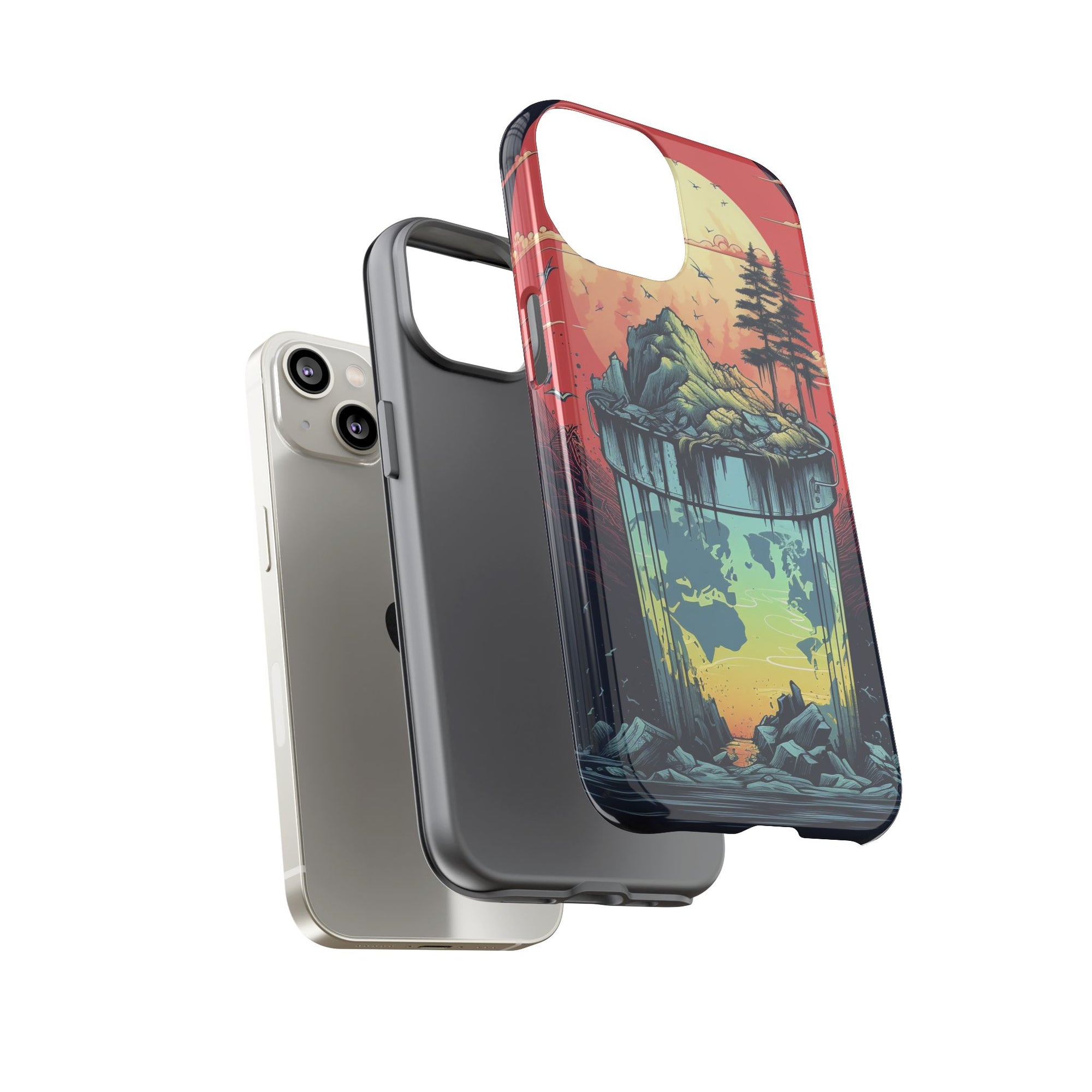 Vibrant Nature-Themed Phone Case, Tough Cases for Adventurers, Eco-Friendly, Trendy Phone Accessory, Great Gift for Nature Lovers