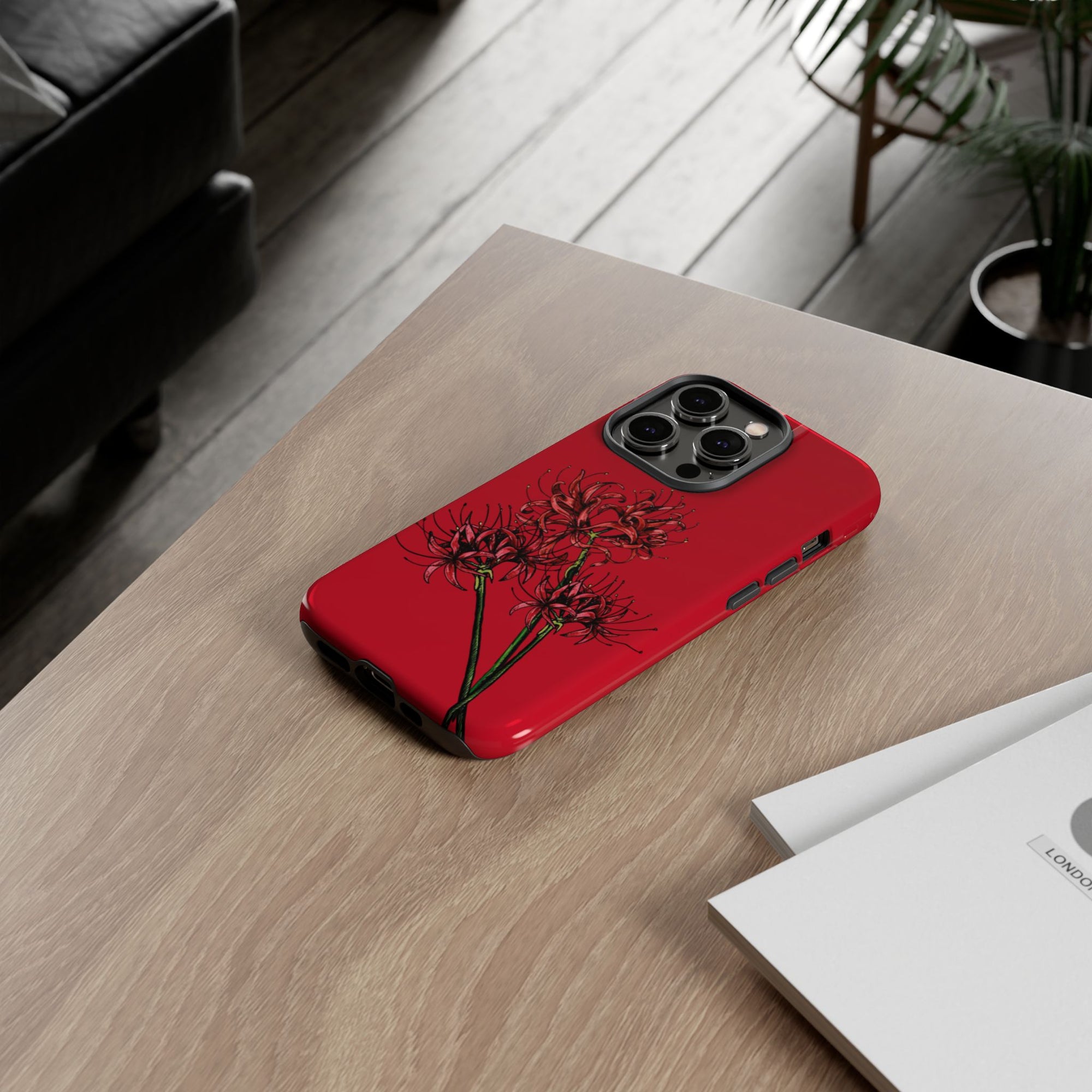 Floral Phone Case, Cute Durable Case for Plants Lovers, Stylish Tech Accessories, Gift for Her, Autumn Decor