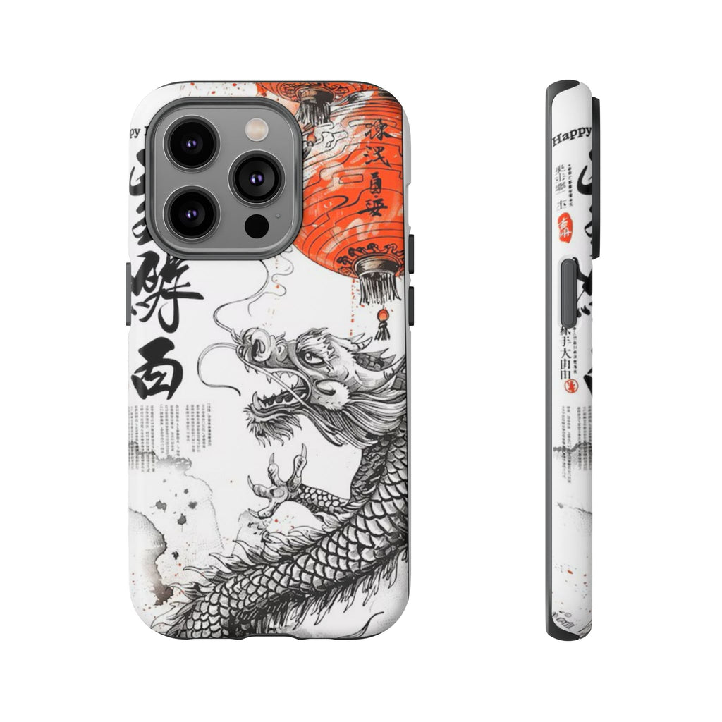 Dragon Design Phone Case, Tough Cases with Chinese Art for Unique Style, Gift for Art Lovers, Phone Protection, Trendy Accessories