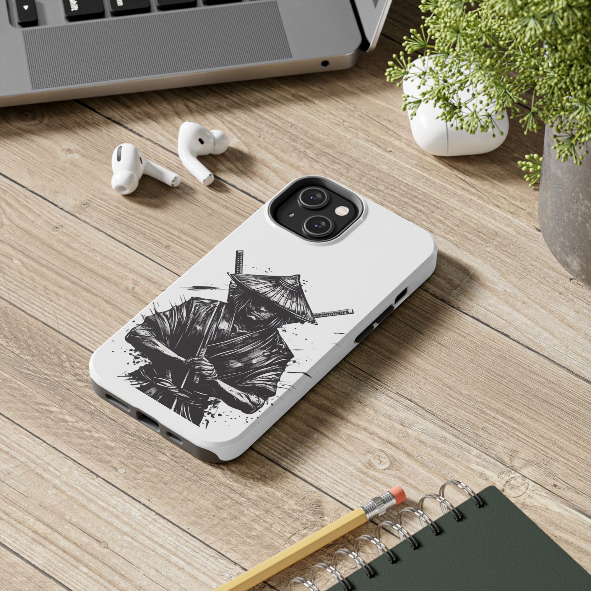 Samurai Tough Phone Cases, Rugged Smartphone Accessories, Durable Covers for Men, Unique Gifts for Him, Japanese Warrior Design