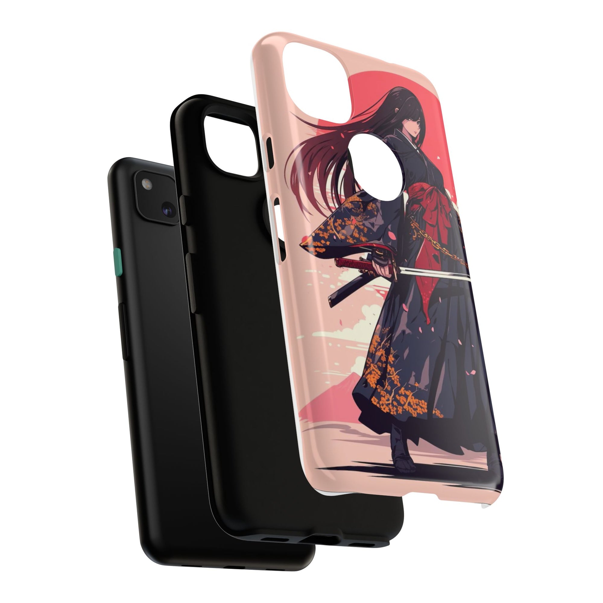 Stylish Phone Case with Warrior Design, Tough Phone Cover for Anime Lovers, Gift for Gamers, Cute Phone Accessories, Unique Tech Gifts
