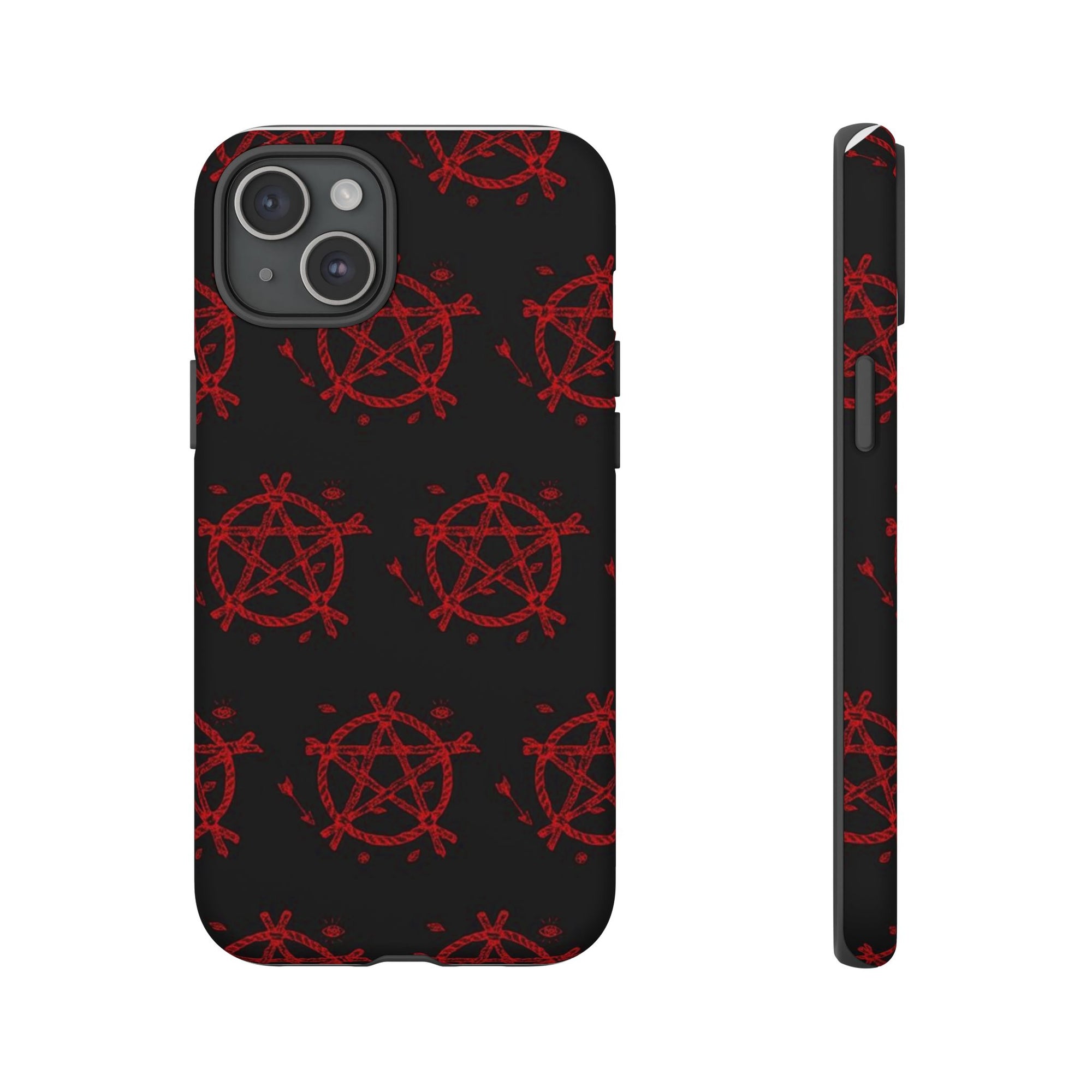 Anarchist iPhone Case, Tough Phone Cover, Punk Style Accessory, Unique Gift for Rebels, Goth Aesthetic Phone Case