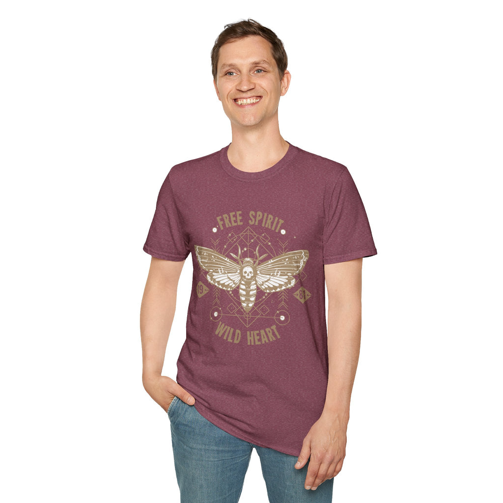 Free Spirit Wild Heart Unisex T-Shirt, Boho Graphic Tee, Nature Lover Shirt, Gift for Adventurers, Casual Wear, Everyday Comfort