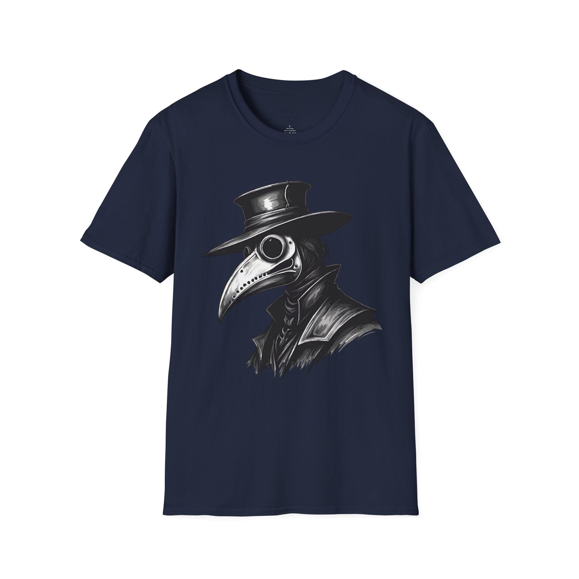 Vintage Plague Doctor Unisex T-Shirt, Unique Graphic Tee, Halloween Costume, Gift for Horror Lovers, Casual Wear, Statement Shirt