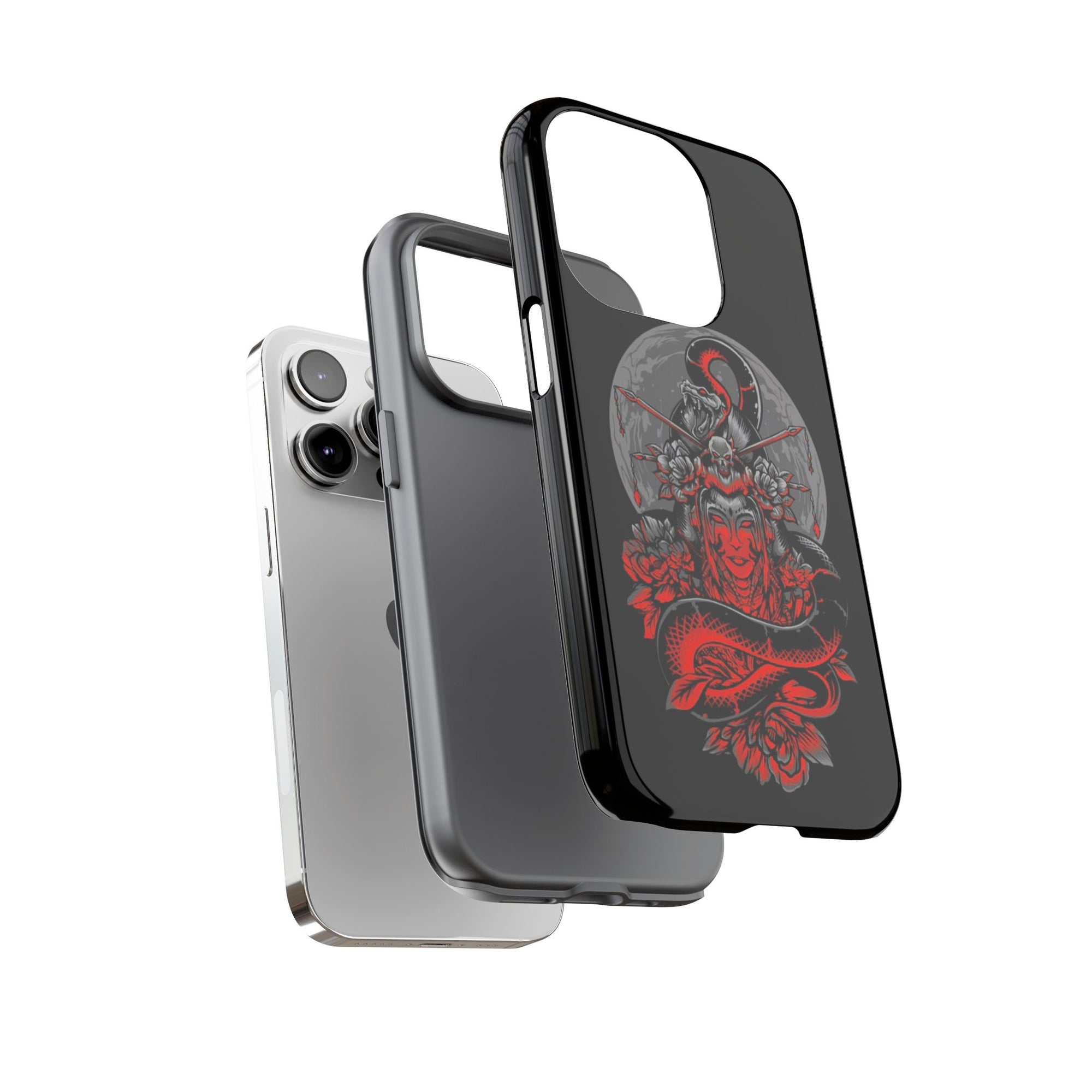 Tough Cases for iPhone, Dragon & Warrior Design, Durable Phone Protection, Perfect Gift for Tech Lovers, Unique Gifting