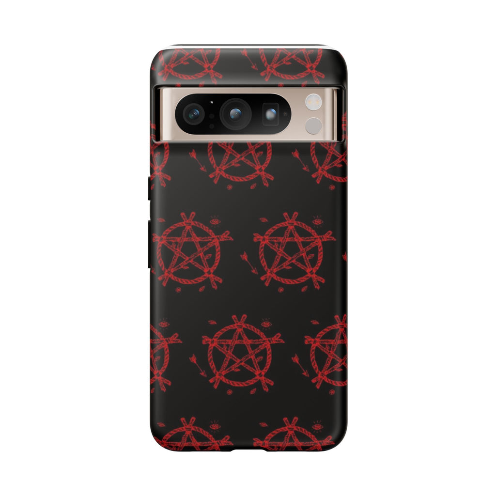 Anarchist iPhone Case, Tough Phone Cover, Punk Style Accessory, Unique Gift for Rebels, Goth Aesthetic Phone Case