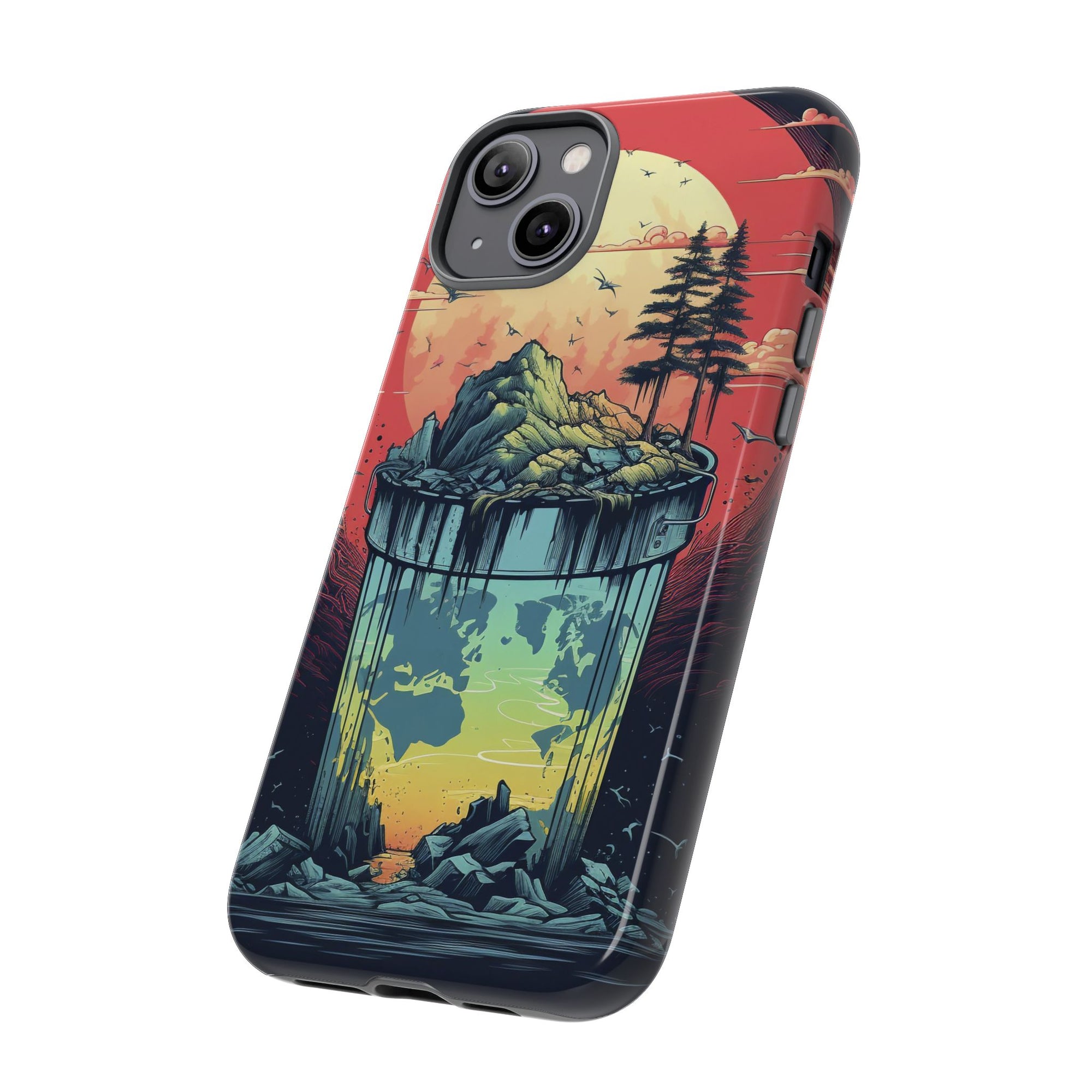 Vibrant Nature-Themed Phone Case, Tough Cases for Adventurers, Eco-Friendly, Trendy Phone Accessory, Great Gift for Nature Lovers