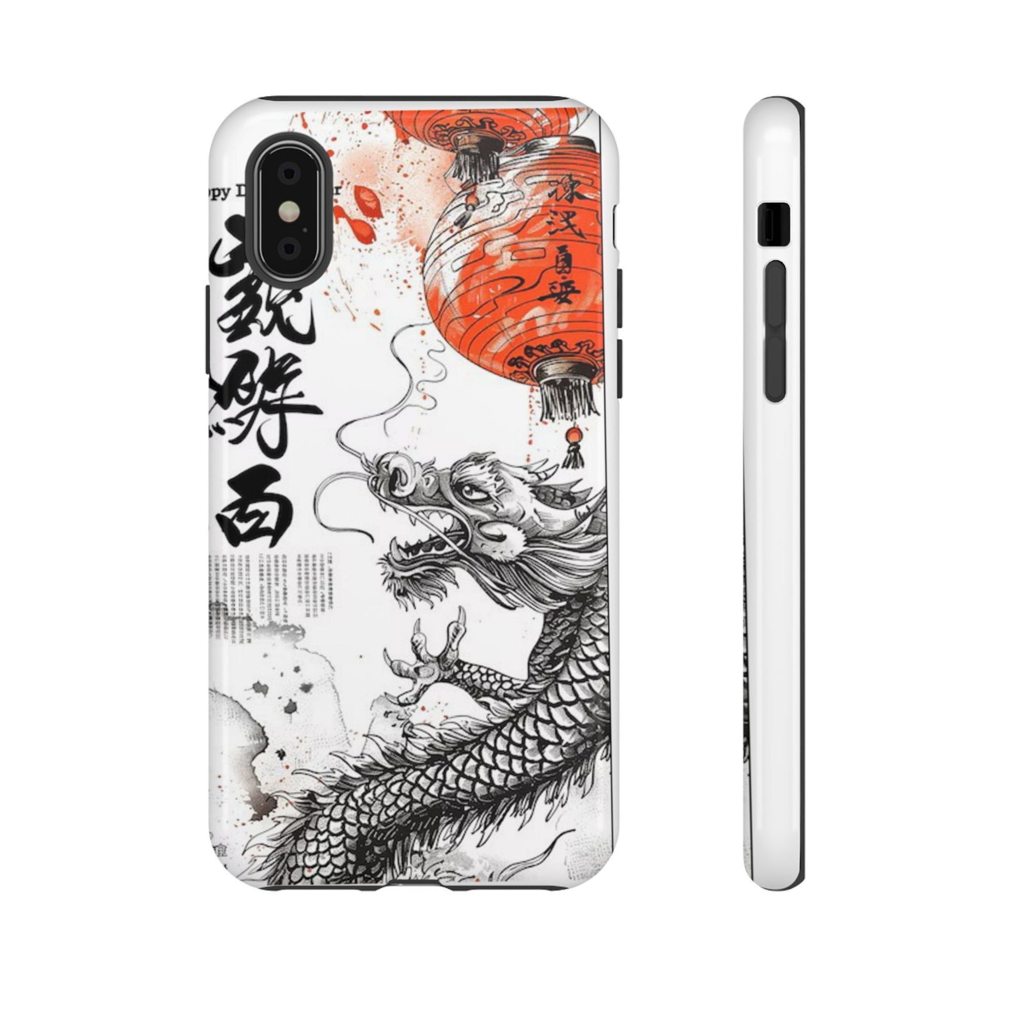 Dragon Design Phone Case, Tough Cases with Chinese Art for Unique Style, Gift for Art Lovers, Phone Protection, Trendy Accessories