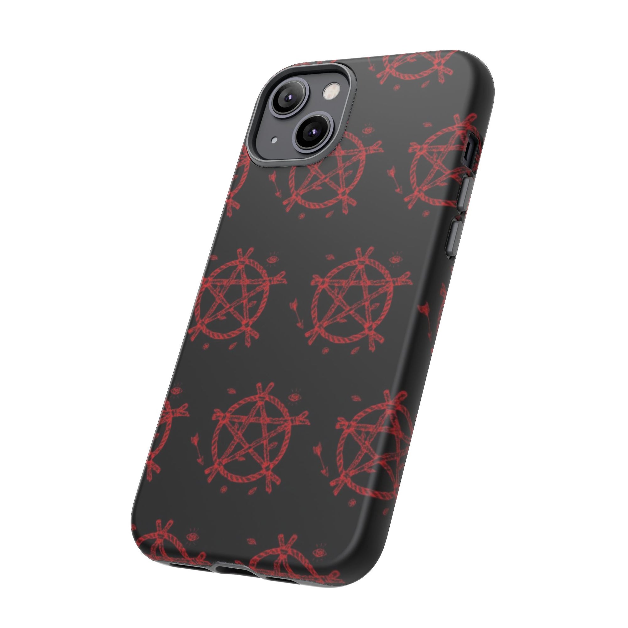 Anarchist iPhone Case, Tough Phone Cover, Punk Style Accessory, Unique Gift for Rebels, Goth Aesthetic Phone Case