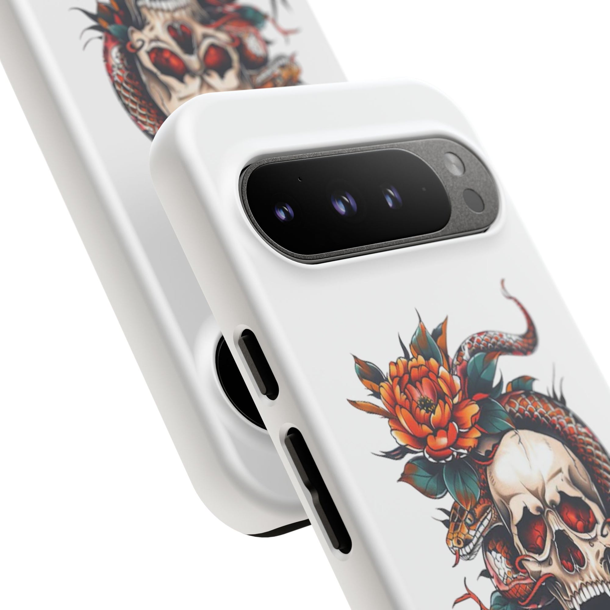 Tough Cases: Skull and Snake Phone Cases, Edgy Accessories, Alternative Fashion, Quirky Gift Ideas, Gothic Style