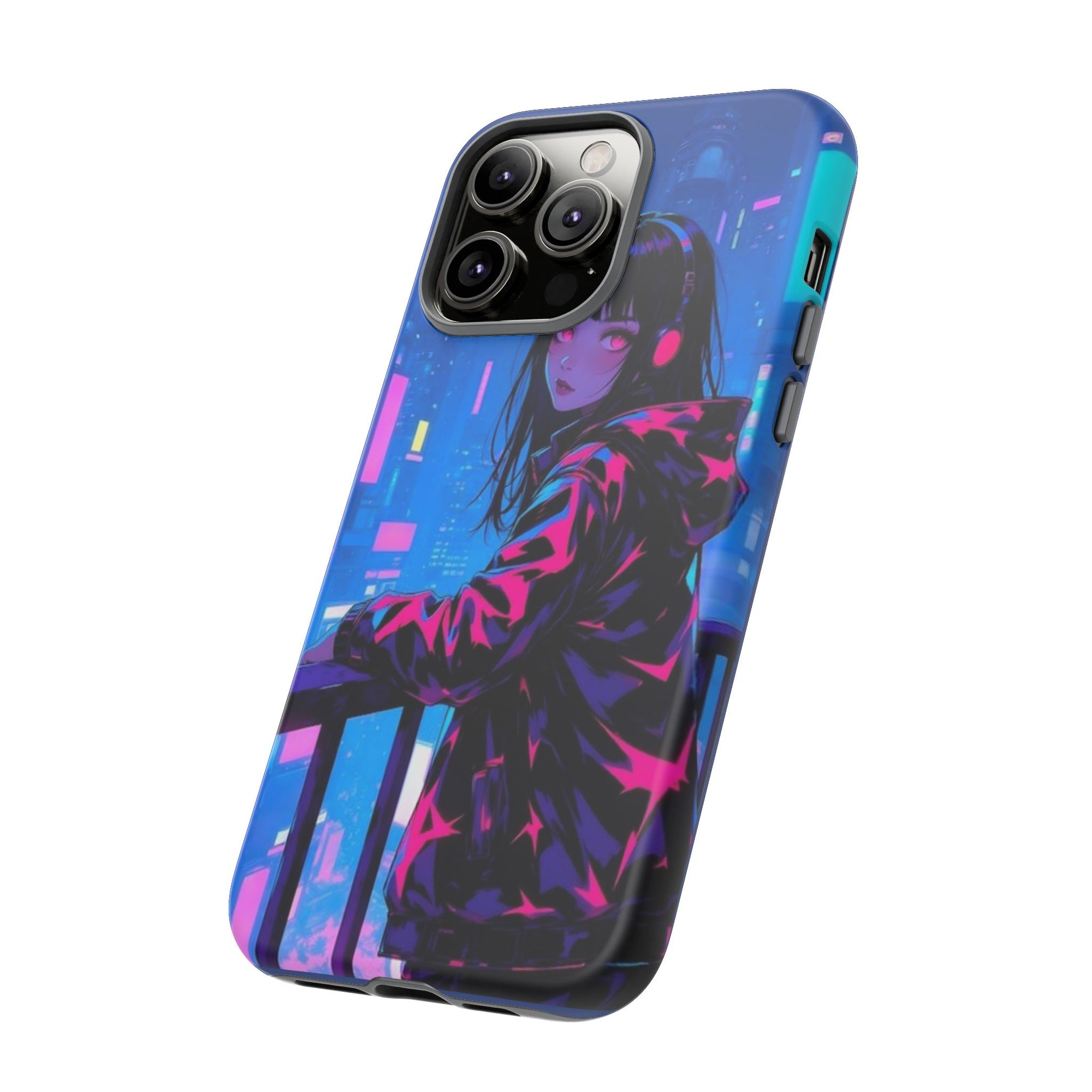 Futuristic Phone Case, Cyberpunk Aesthetic, Tough Phone Cover, Urban Style, Gift for Tech Lovers, Unique Phone Accessories, Streetwear [...]