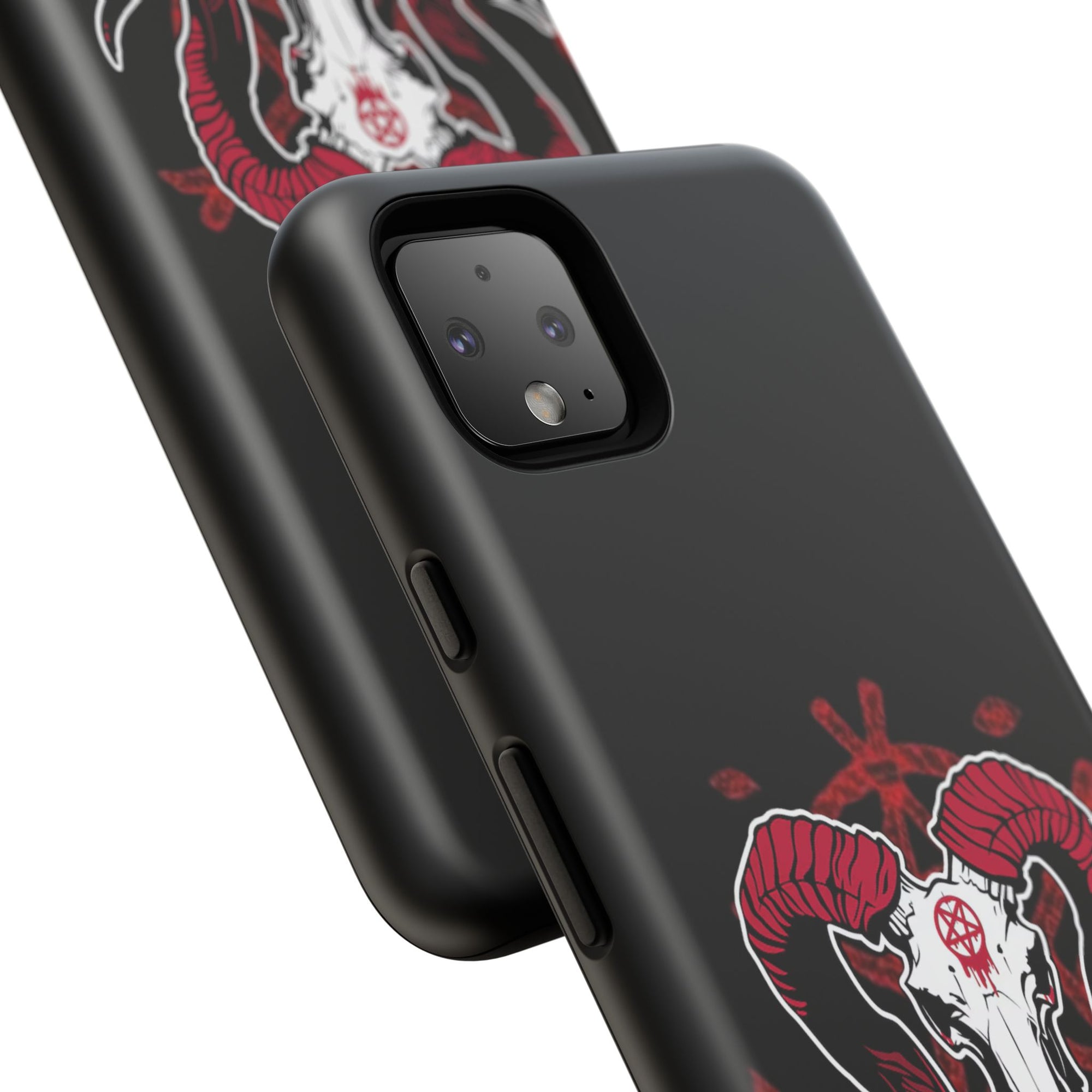 Tough Cases: Dark Aesthetic Phone Case, Gothic Phone Cover, Unique Gift for Him, Occult Design, Animal Skull Artwork, Halloween Decor