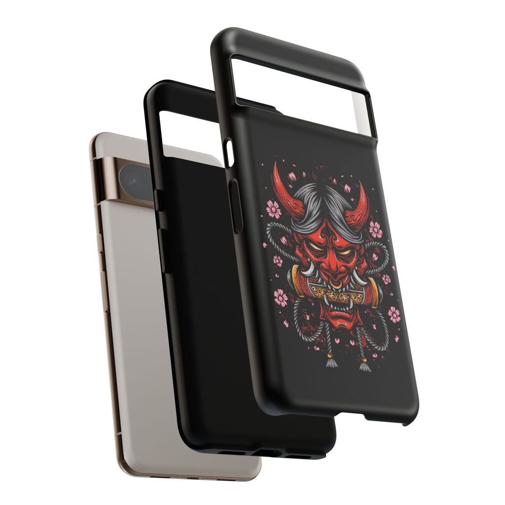 Tough Cases: Fierce Demon Phone Case, Edgy Phone Cover, Protect Your Device, Gift for Anime Fans, Unique Artwork Case