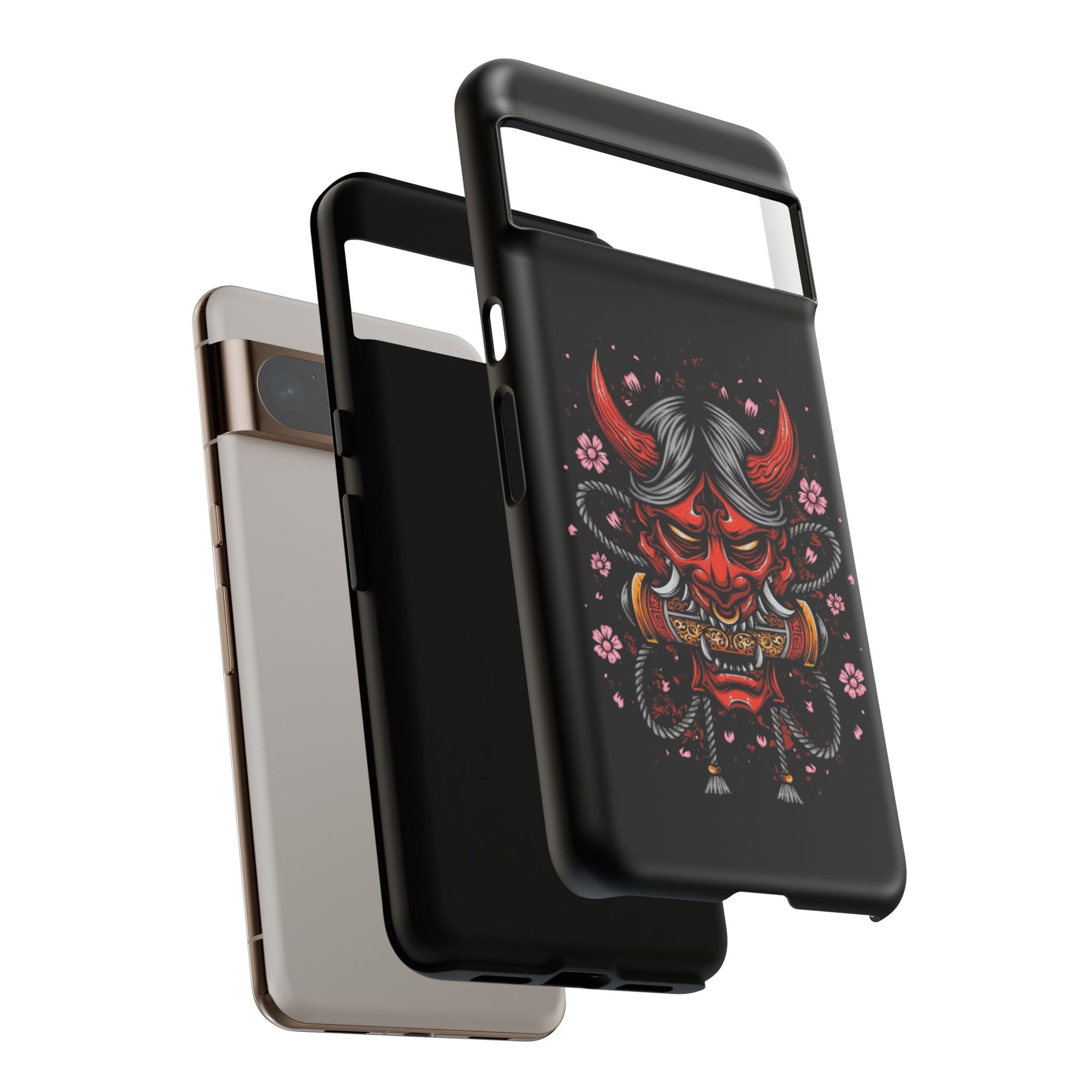 Tough Cases: Fierce Demon Phone Case, Edgy Phone Cover, Protect Your Device, Gift for Anime Fans, Unique Artwork Case