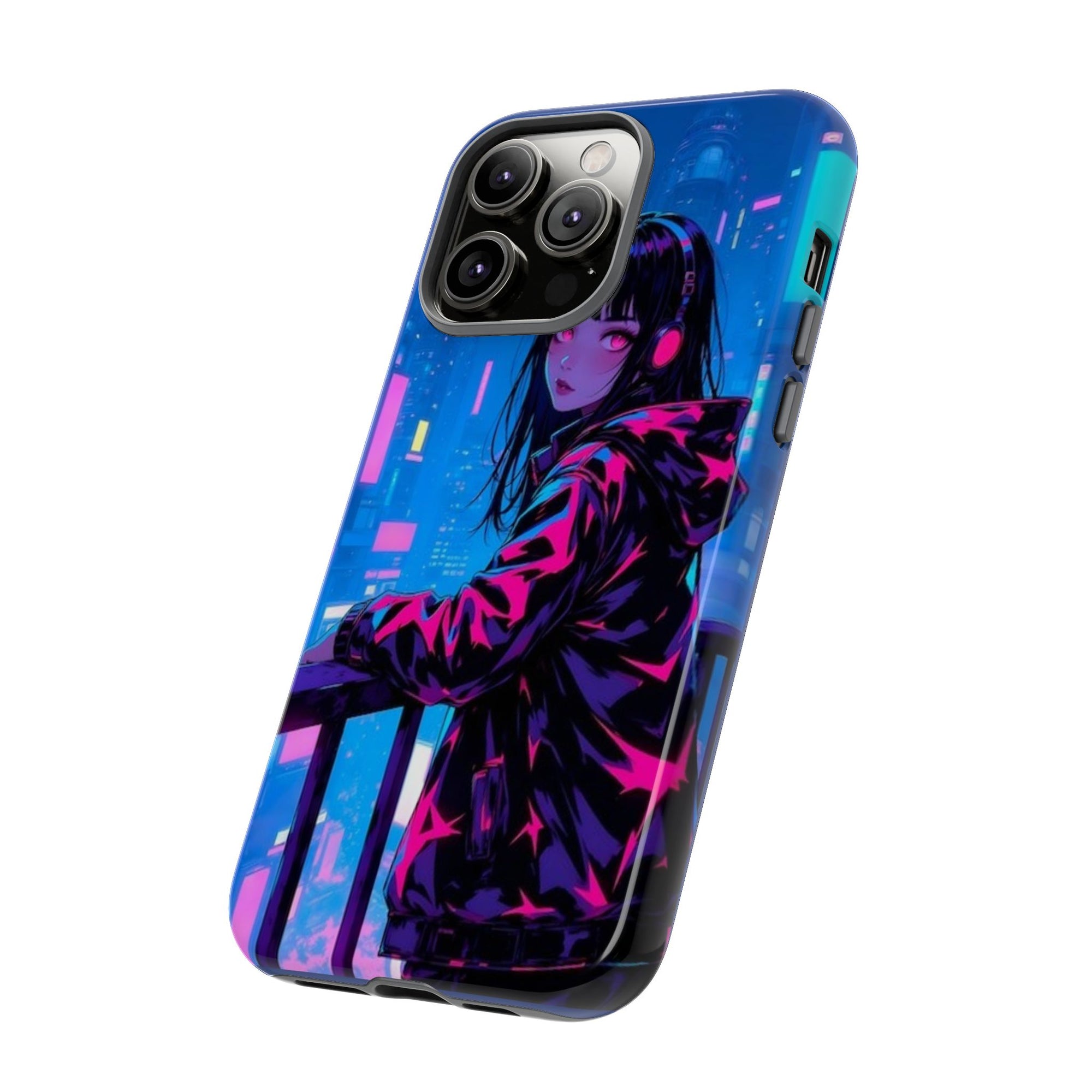 Futuristic Phone Case, Cyberpunk Aesthetic, Tough Phone Cover, Urban Style, Gift for Tech Lovers, Unique Phone Accessories, Streetwear [...]