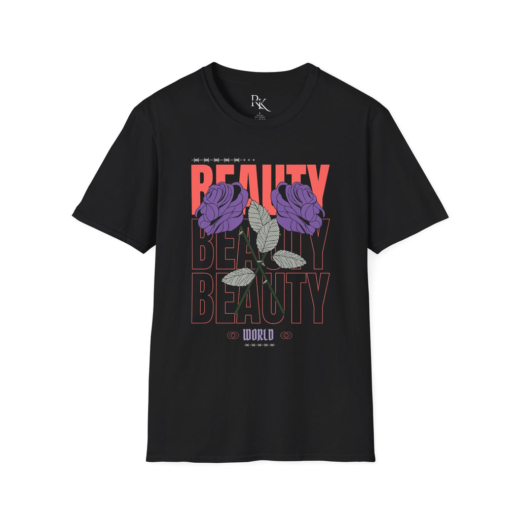 Beauty Floral Unisex Softstyle T-Shirt, Chic Casual Wear, Gift for Friends, Everyday Style, Trendy Graphic Tee, Summer Outfit