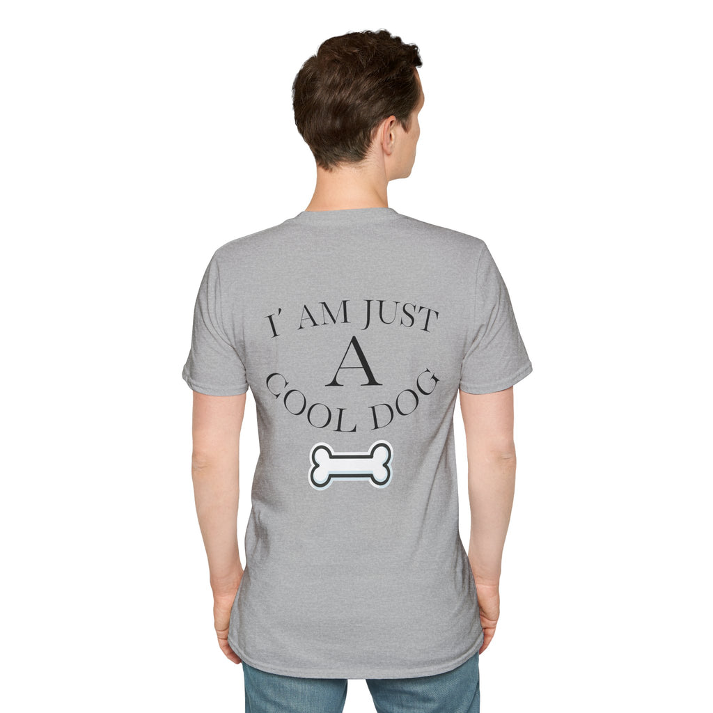 Cool Dog Graphic Tee | Unisex Softstyle T-Shirt, Funny Pet Lover Gift, Dog Dad Shirt, Casual Wear, Gift for Animal Lovers