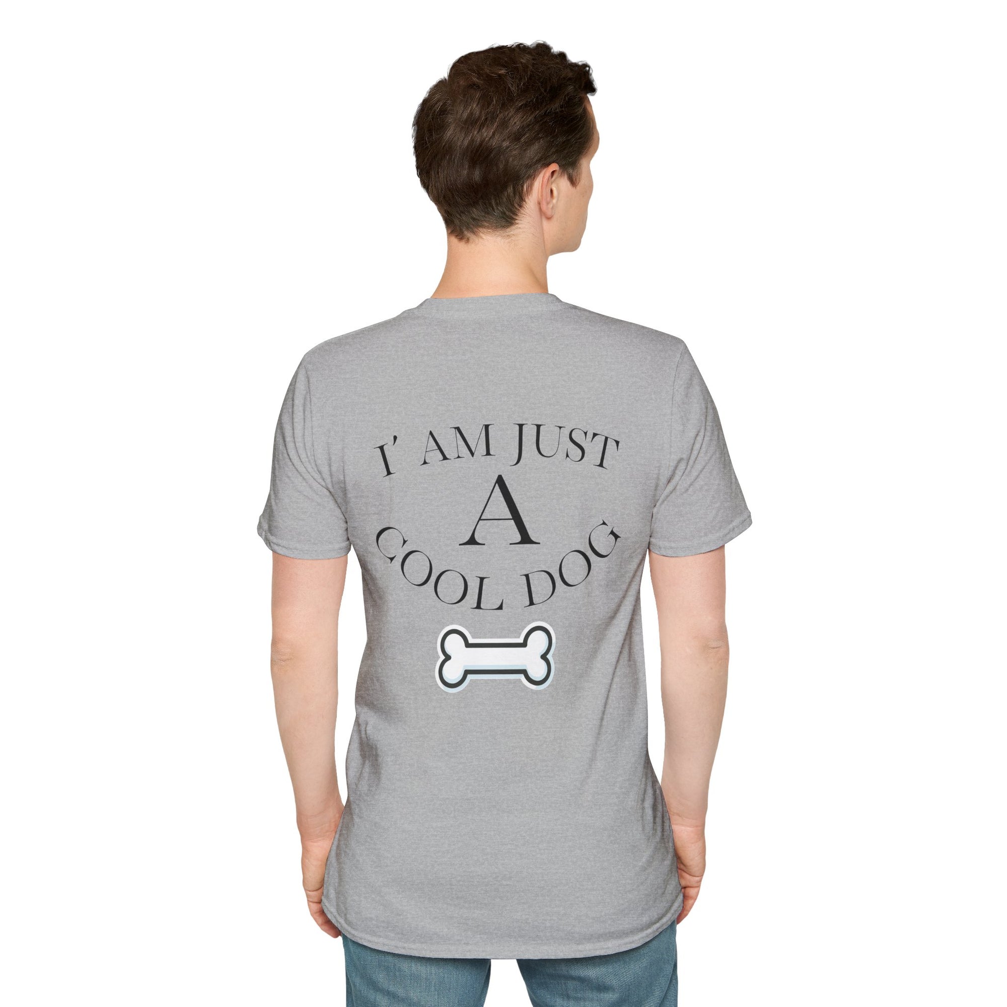 Cool Dog Graphic Tee | Unisex Softstyle T-Shirt, Funny Pet Lover Gift, Dog Dad Shirt, Casual Wear, Gift for Animal Lovers