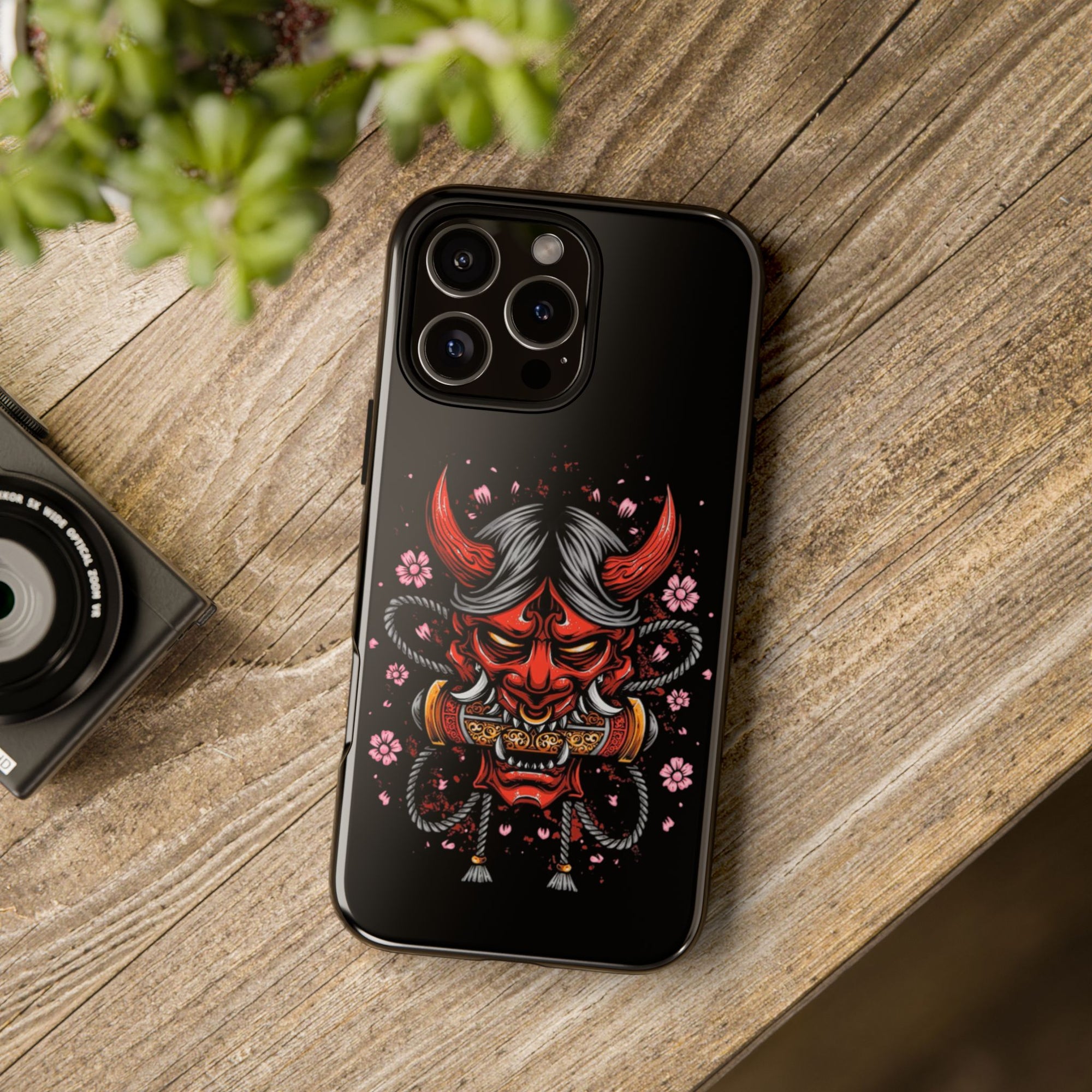 Tough Cases: Fierce Demon Phone Case, Edgy Phone Cover, Protect Your Device, Gift for Anime Fans, Unique Artwork Case