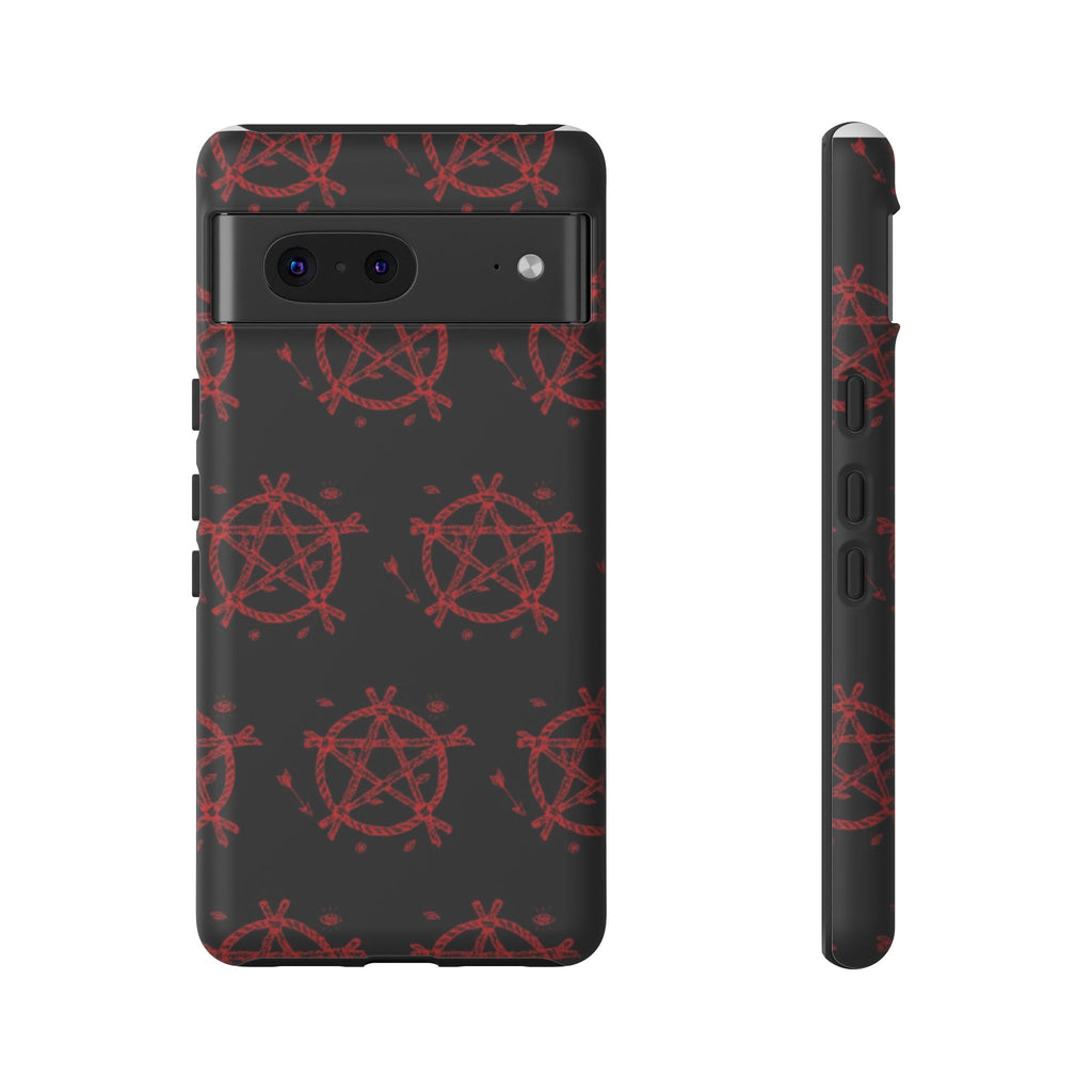 Anarchist iPhone Case, Tough Phone Cover, Punk Style Accessory, Unique Gift for Rebels, Goth Aesthetic Phone Case