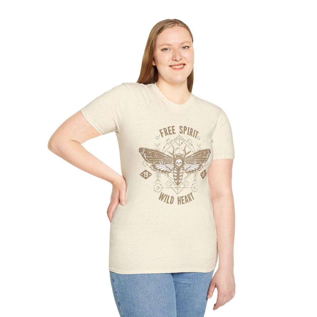 Free Spirit Wild Heart Unisex T-Shirt, Boho Graphic Tee, Nature Lover Shirt, Gift for Adventurers, Casual Wear, Everyday Comfort