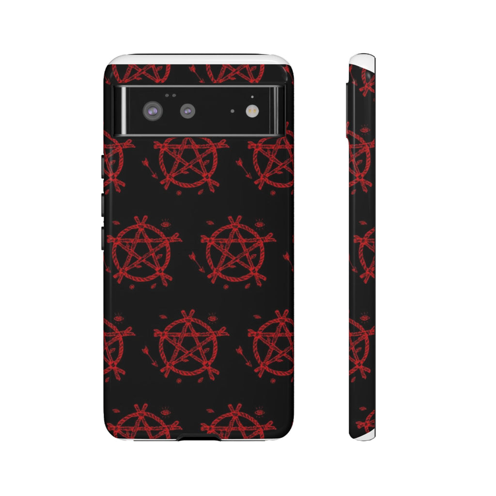Anarchist iPhone Case, Tough Phone Cover, Punk Style Accessory, Unique Gift for Rebels, Goth Aesthetic Phone Case