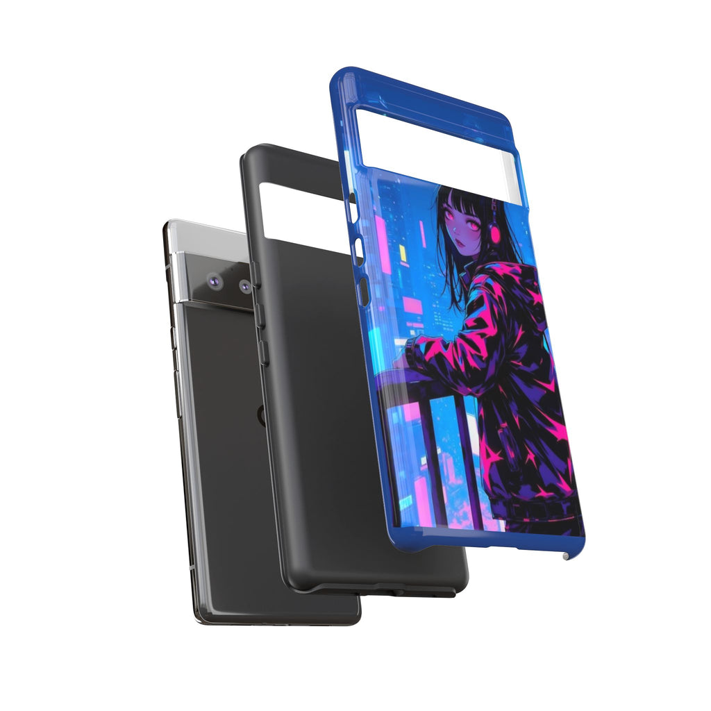 Futuristic Phone Case, Cyberpunk Aesthetic, Tough Phone Cover, Urban Style, Gift for Tech Lovers, Unique Phone Accessories, Streetwear [...]