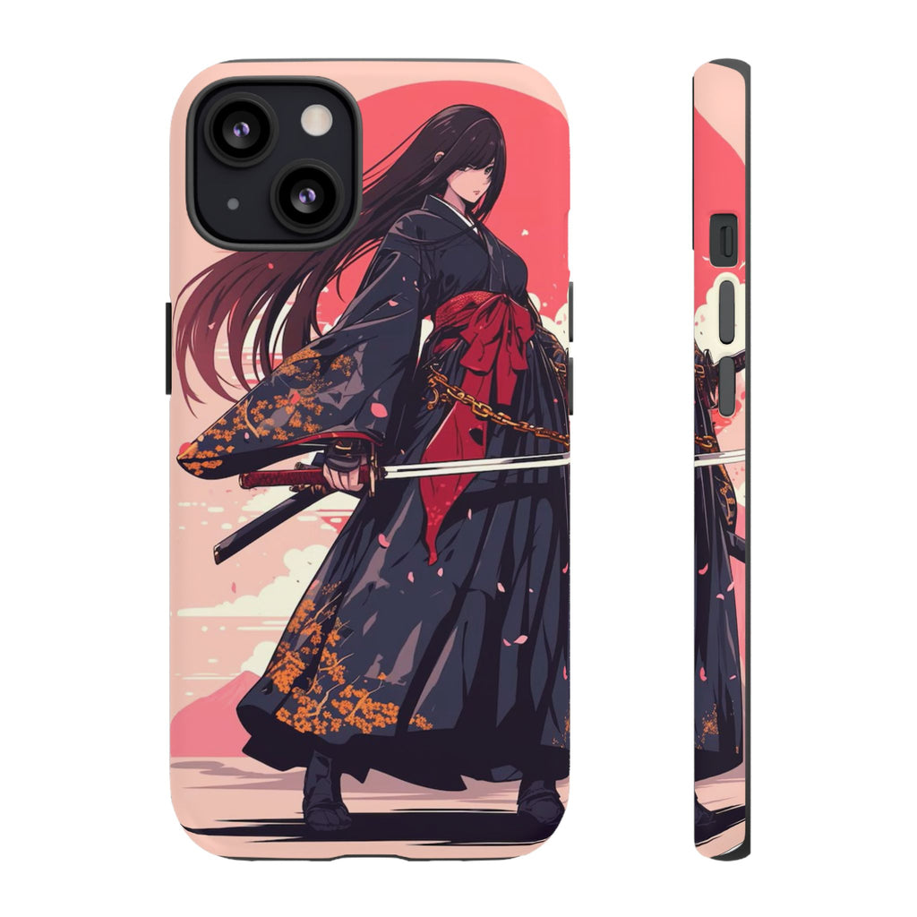 Stylish Phone Case with Warrior Design, Tough Phone Cover for Anime Lovers, Gift for Gamers, Cute Phone Accessories, Unique Tech Gifts